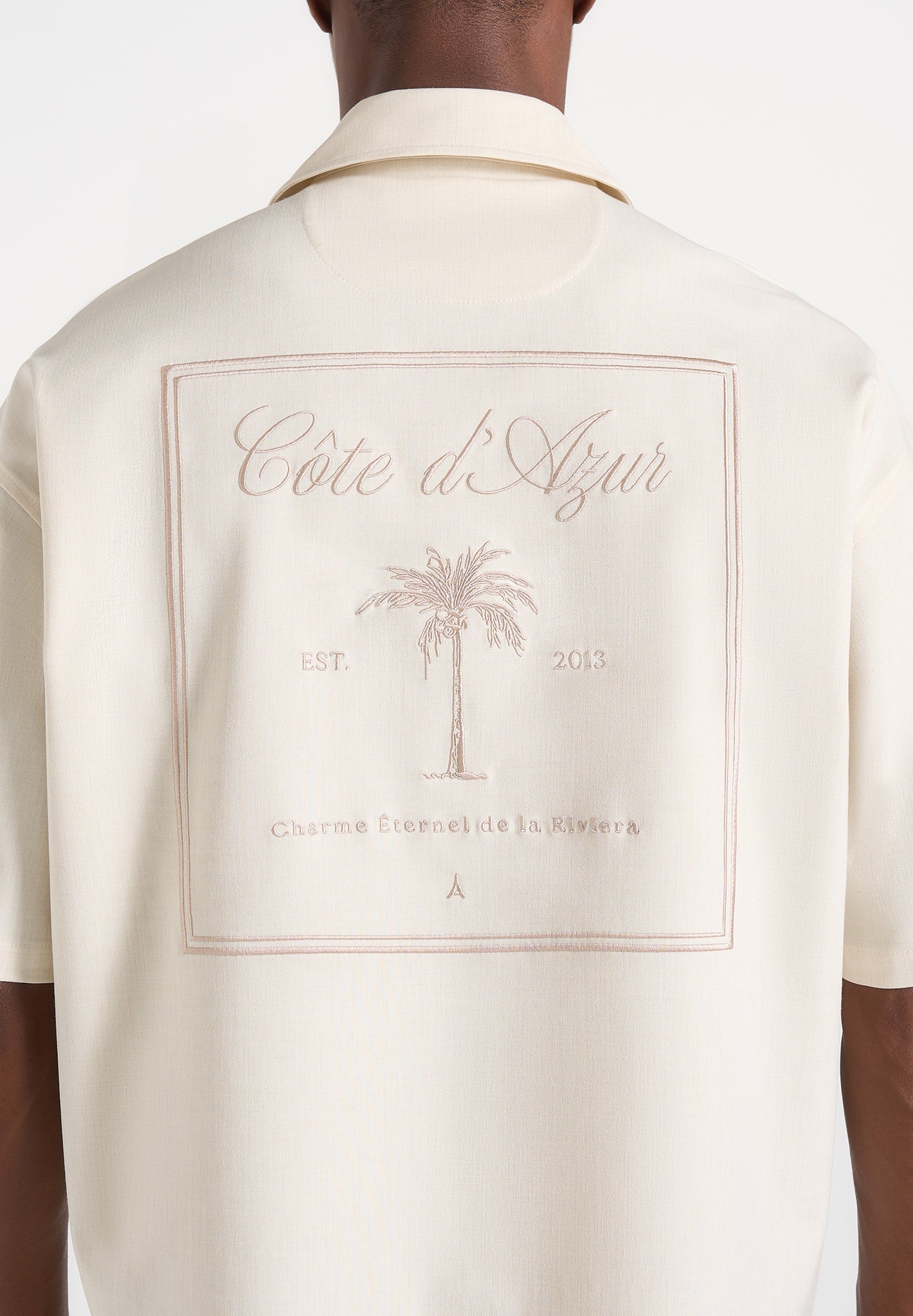 Alexis - Unisex Cote d'Azur Boxy Shirt - Cream - Image 5