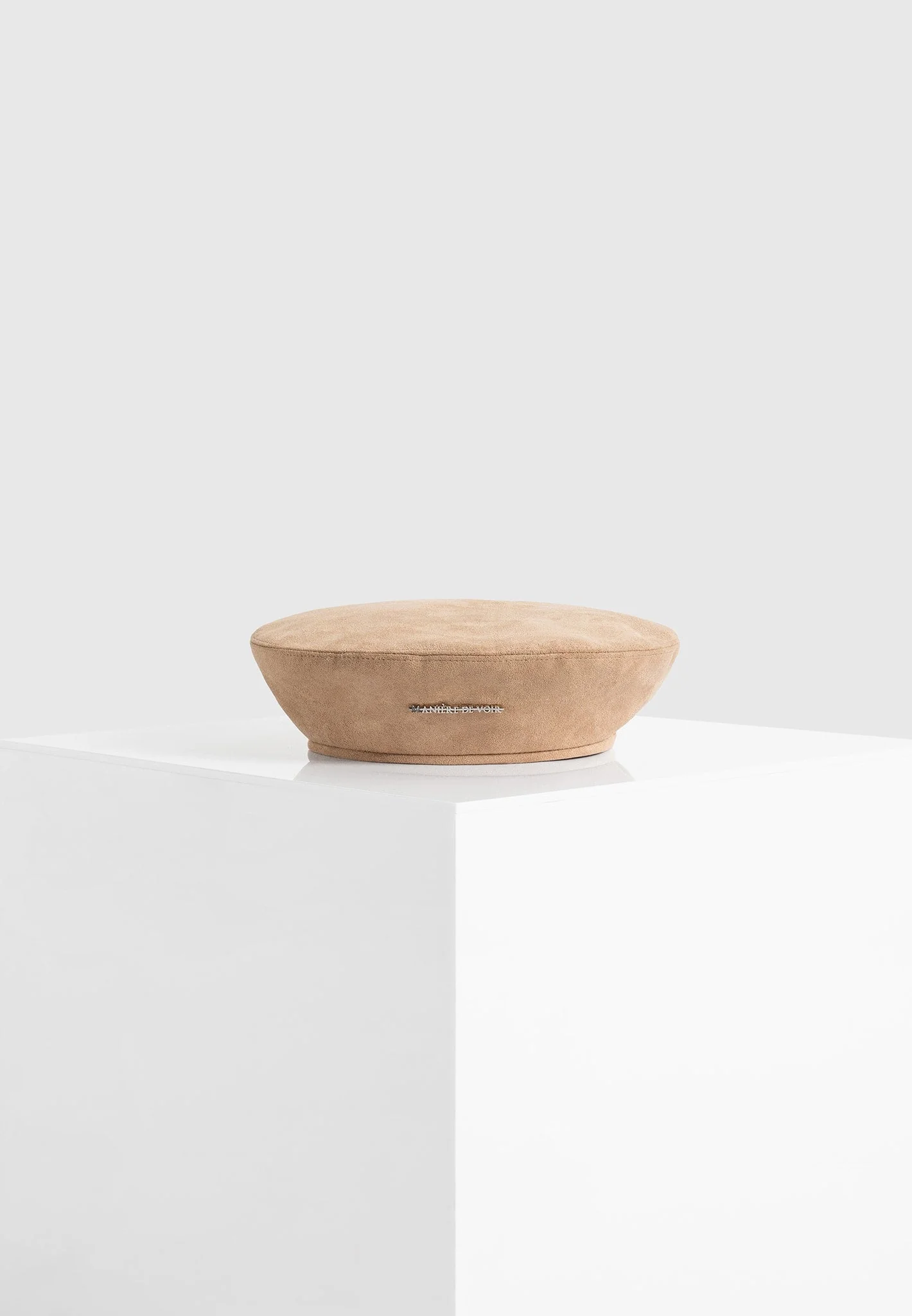 Anya - Suede Beret - Beige - Image 2