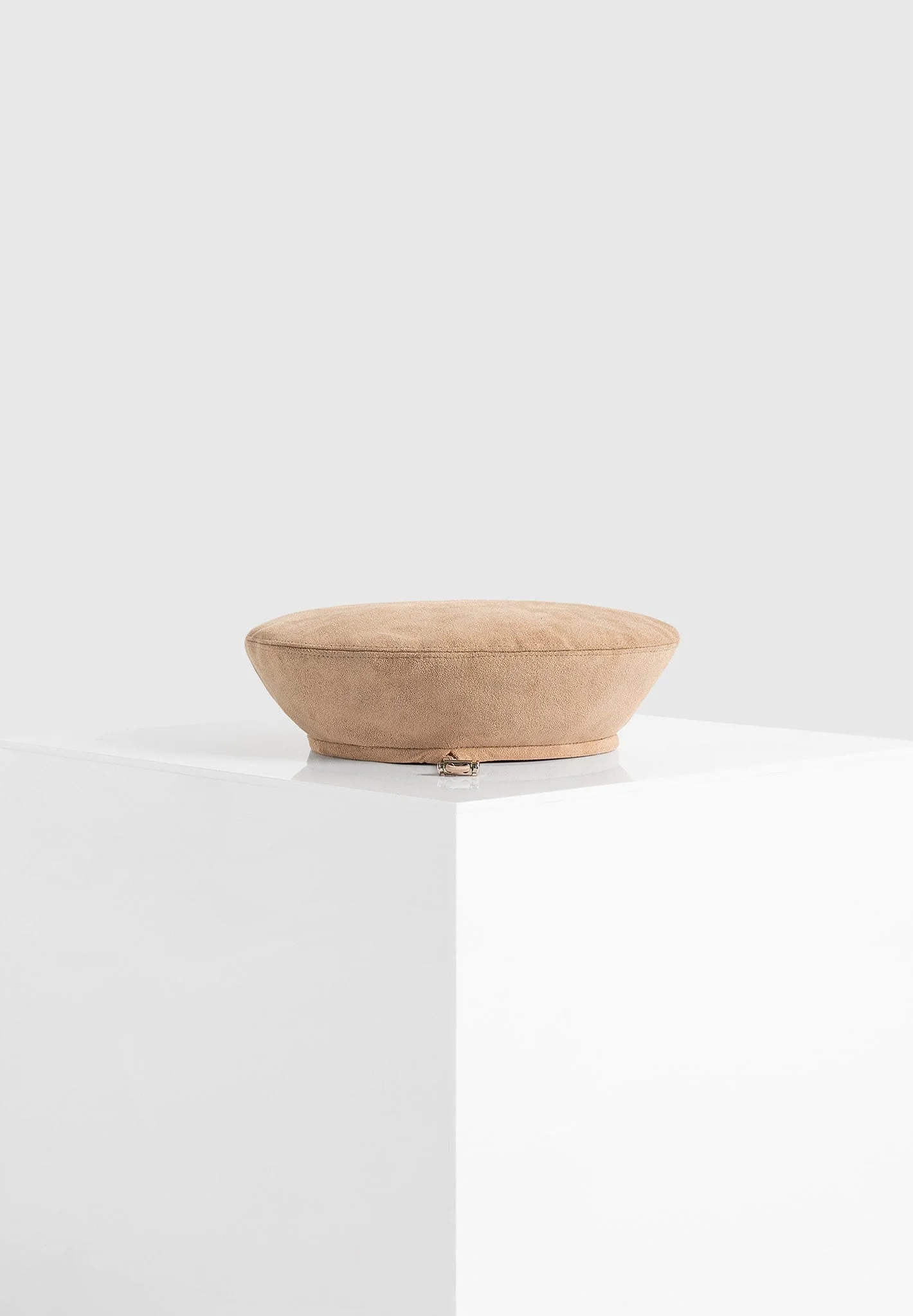 Anya - Suede Beret - Beige - Image 3