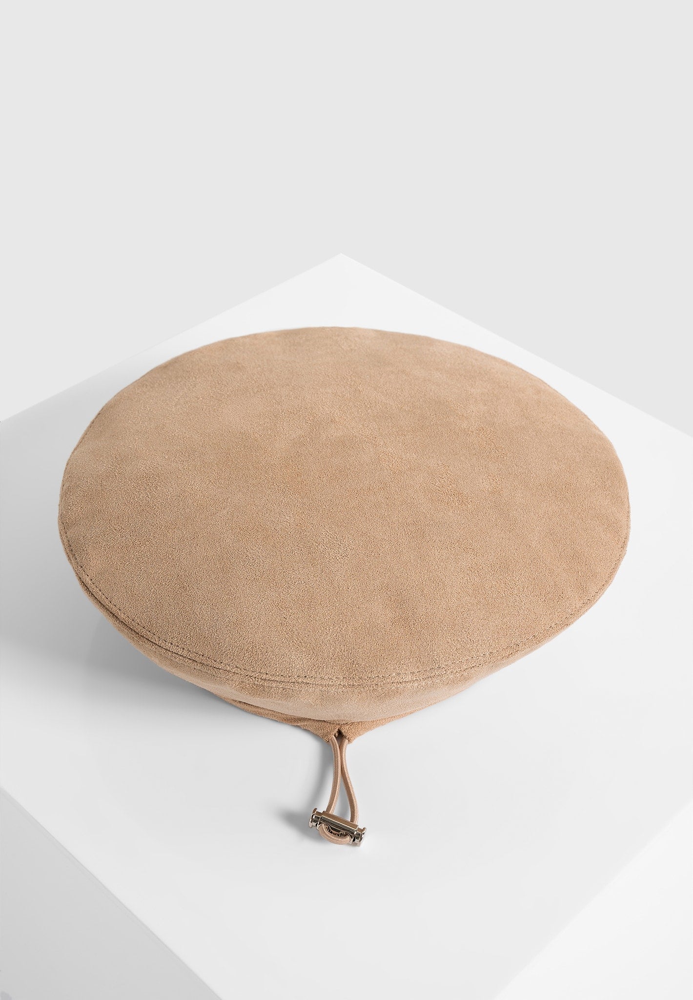 Anya - Suede Beret - Beige - Image 5
