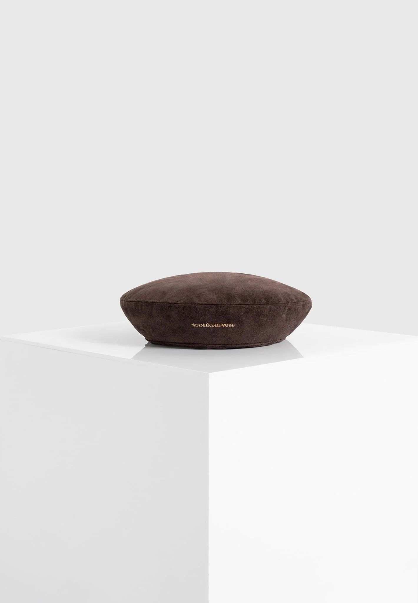 Anya - Suede Beret - Brown - Image 2
