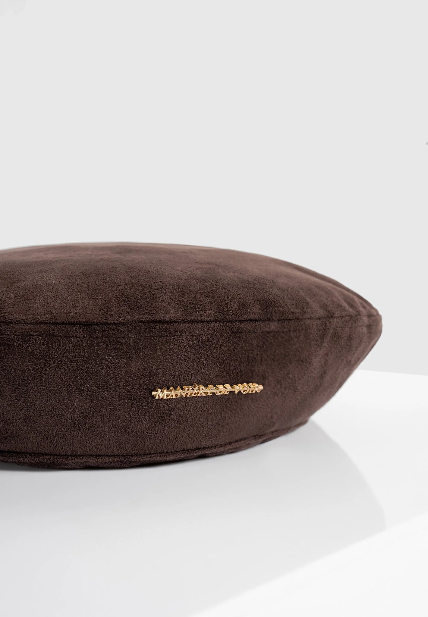 Anya - Suede Beret - Brown - Image 3