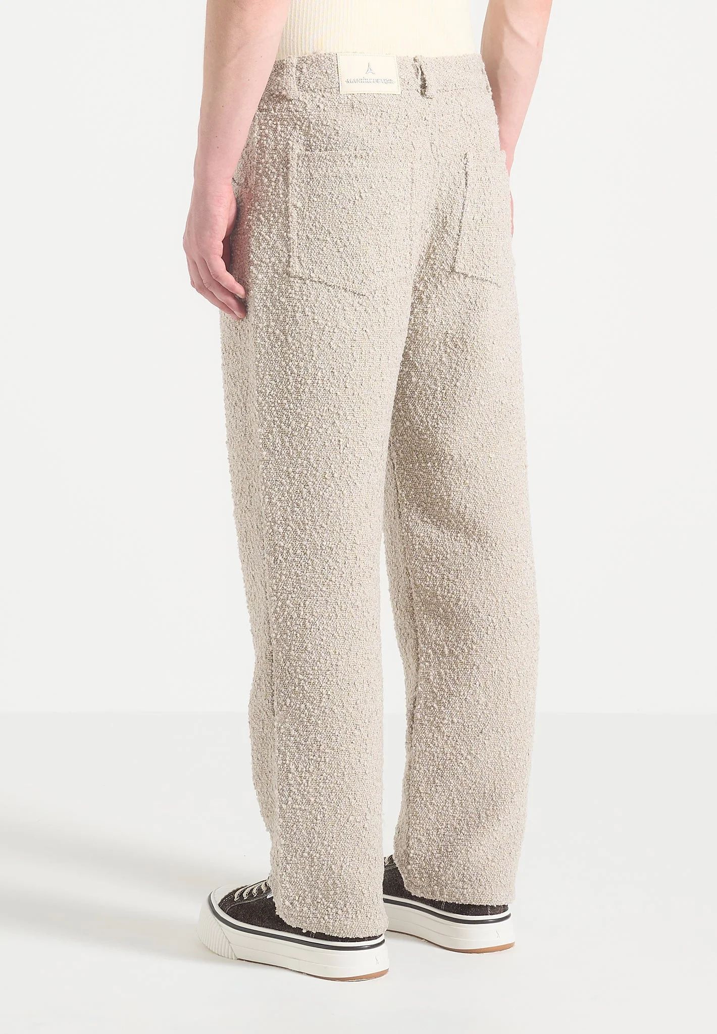 Arnault - Boucle Pleated Jeans - Beige - Image 5