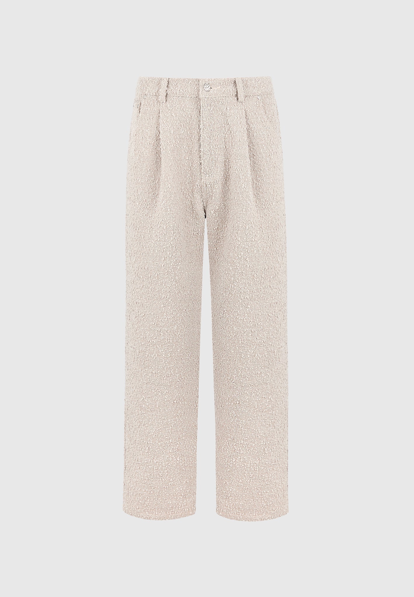 Arnault - Boucle Pleated Jeans - Beige - Image 6