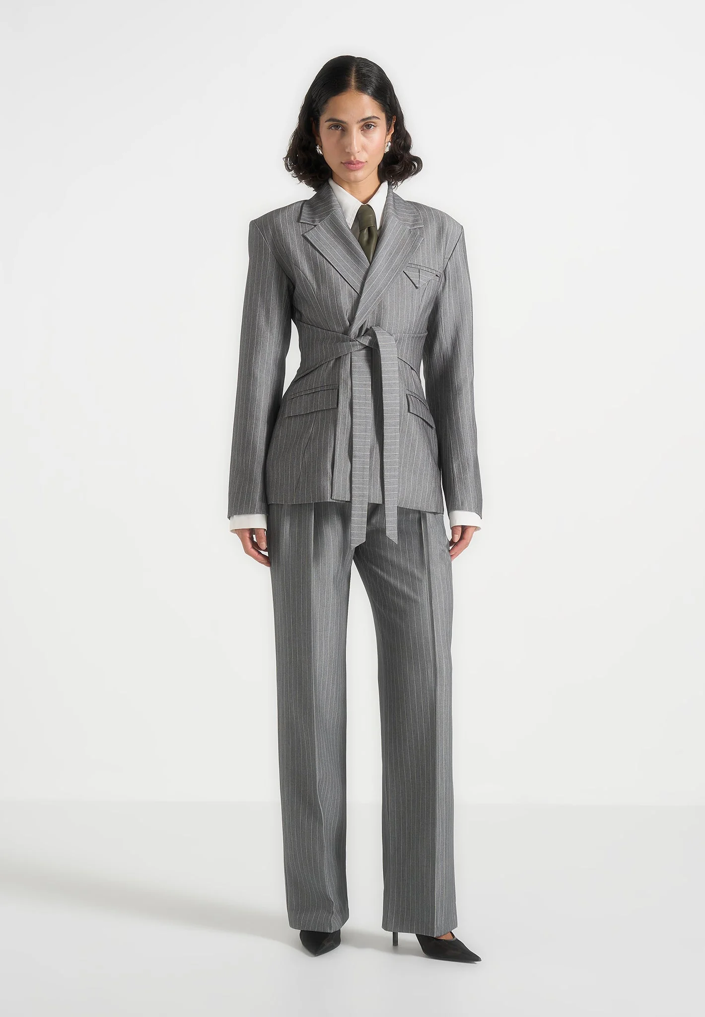 Ash - Leather Tie - Sage - Image 6