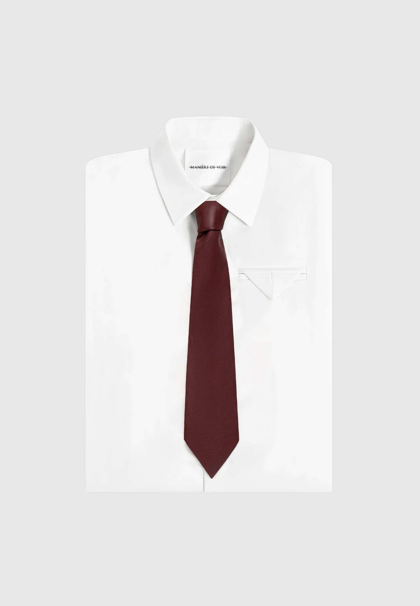 Ash - Leather Tie - Wine Red - Image 2