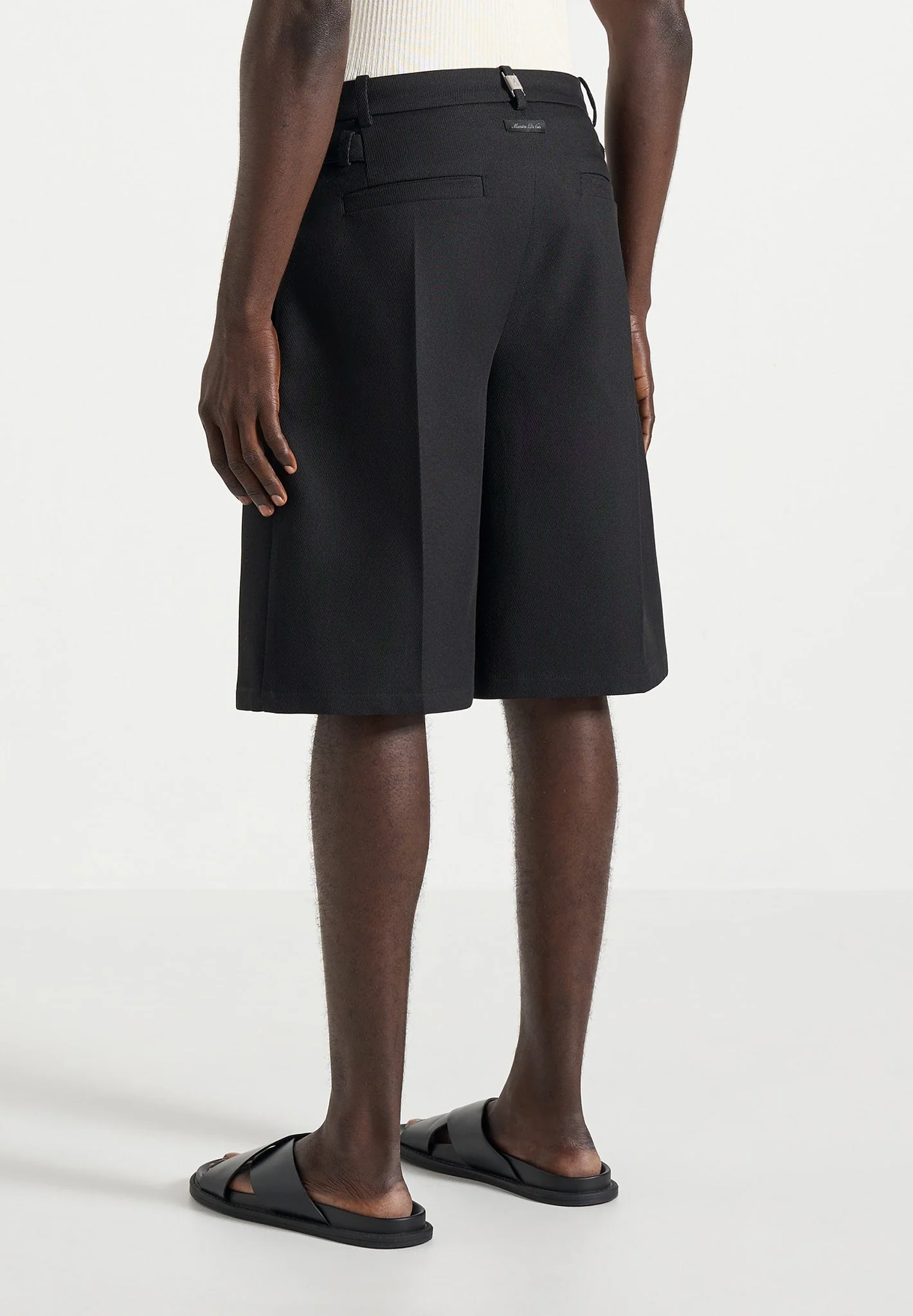 Auguste - Tailored Twill Bermuda Shorts - Black - Image 5