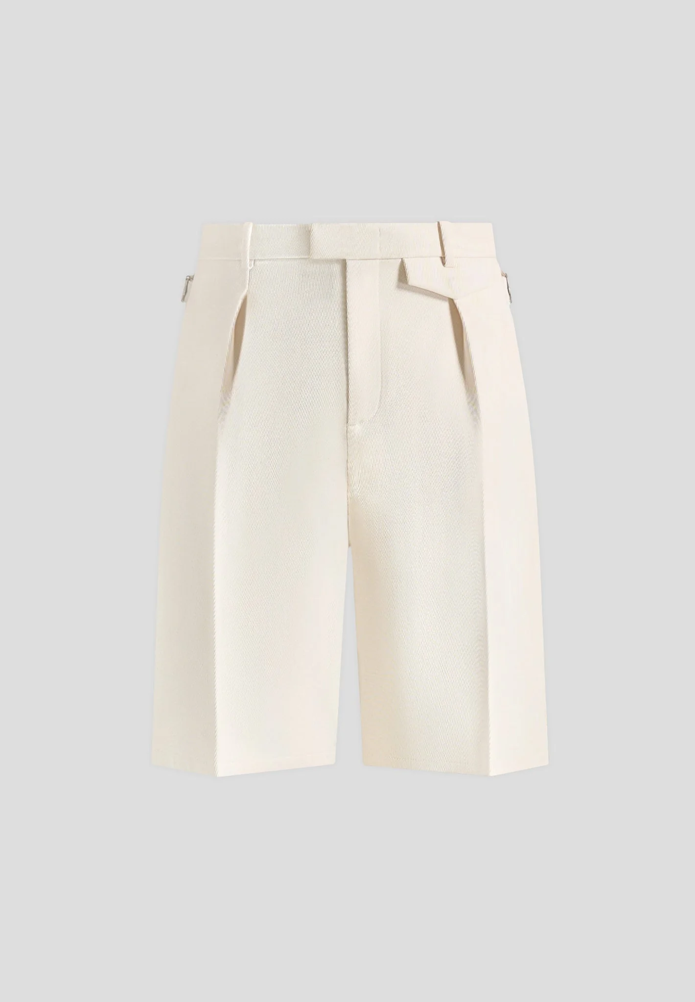 Auguste - Tailored Twill Bermuda Shorts - Cream - Image 7