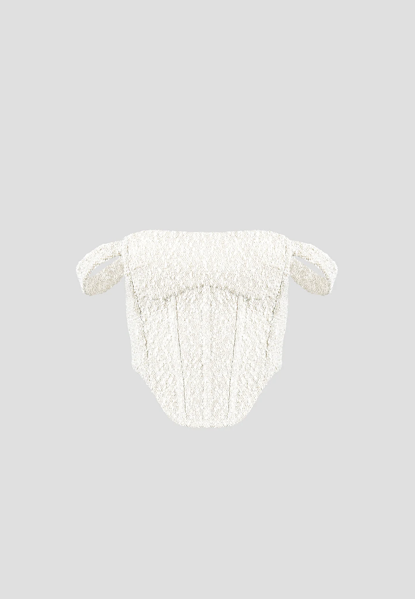 Bonnie - Boucle Bardot Corset Top - Off White - Image 5