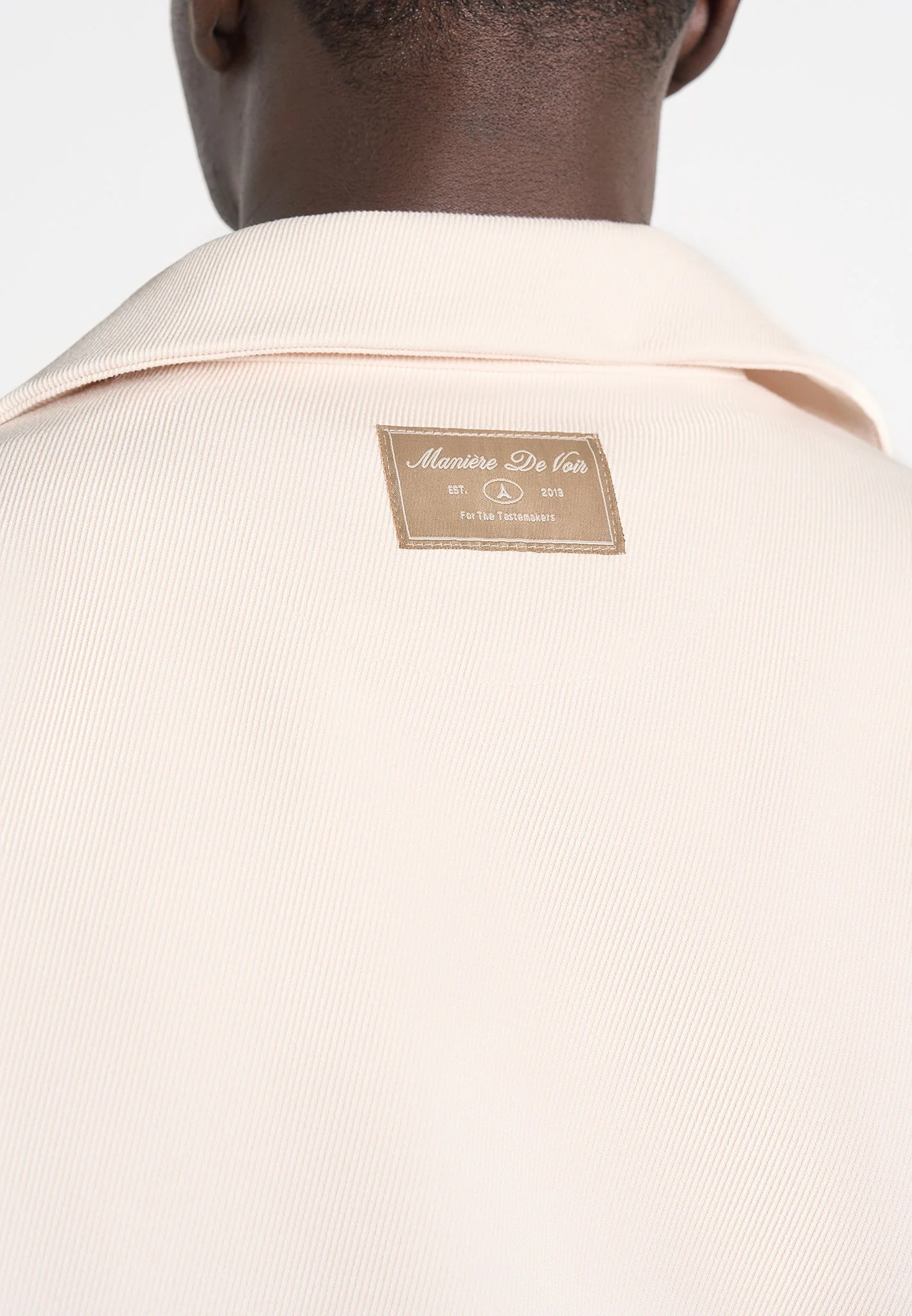 Abel - Boxy Twill Double Breasted Shirt - Cream - Image 3