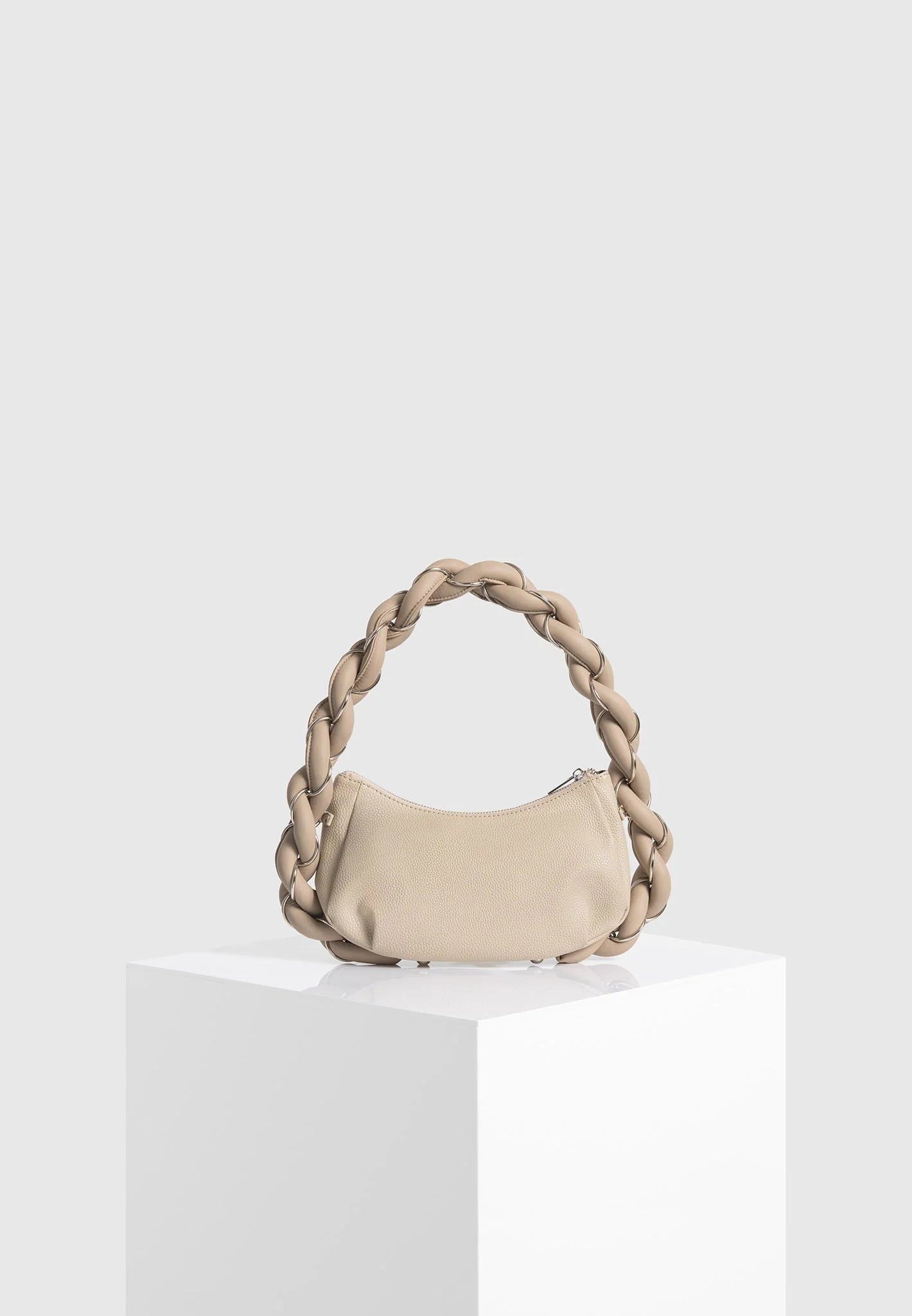 Somme - Leather Handbag - Beige - Image 3