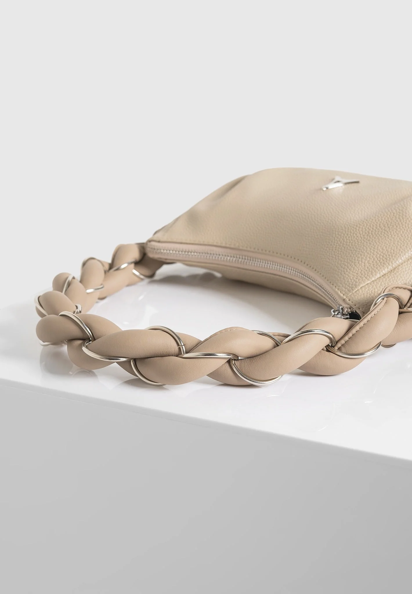 Somme - Leather Handbag - Beige - Image 5