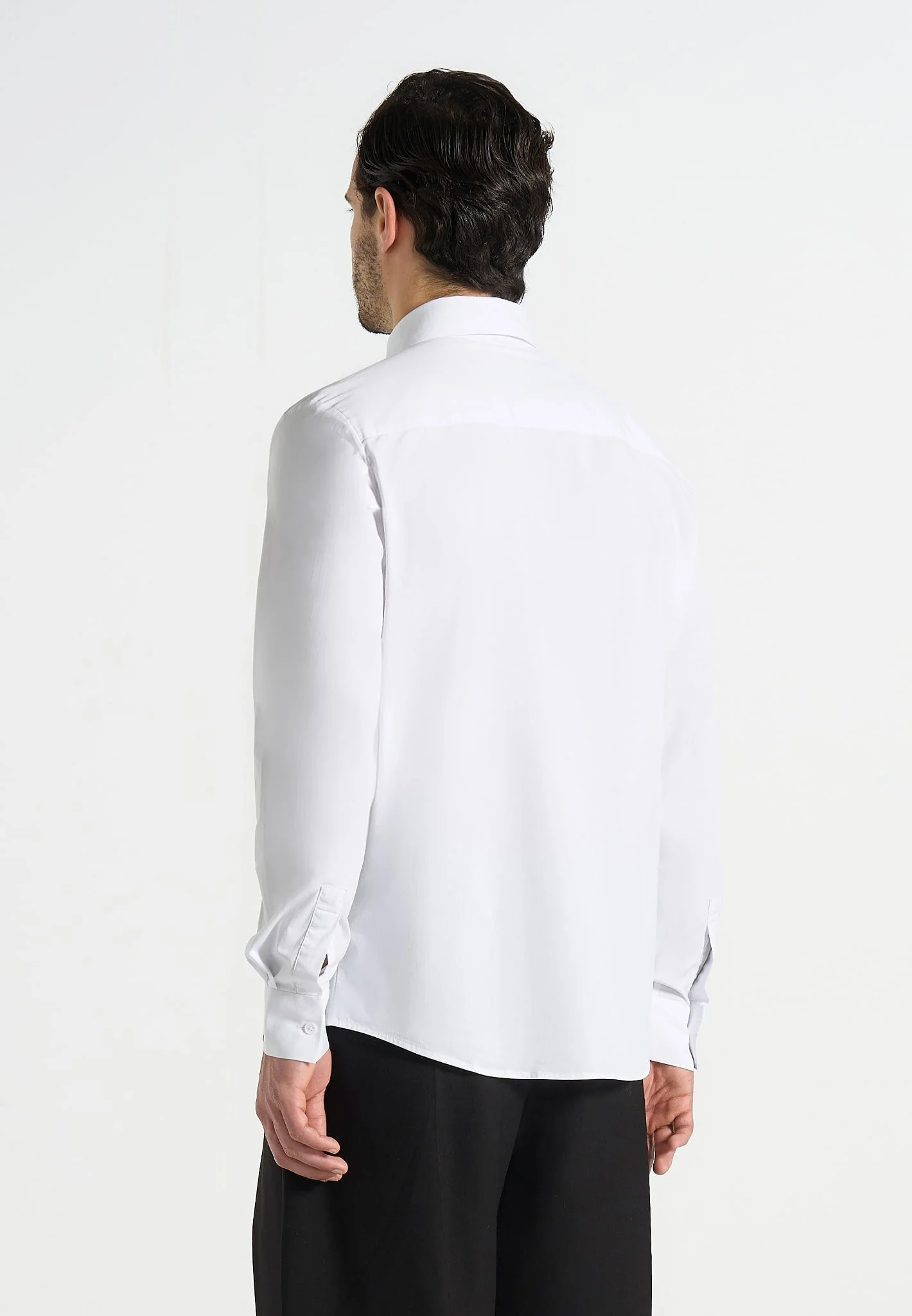 Chris - Signature Tailored Long Sleeved Shirt - White - Image 4