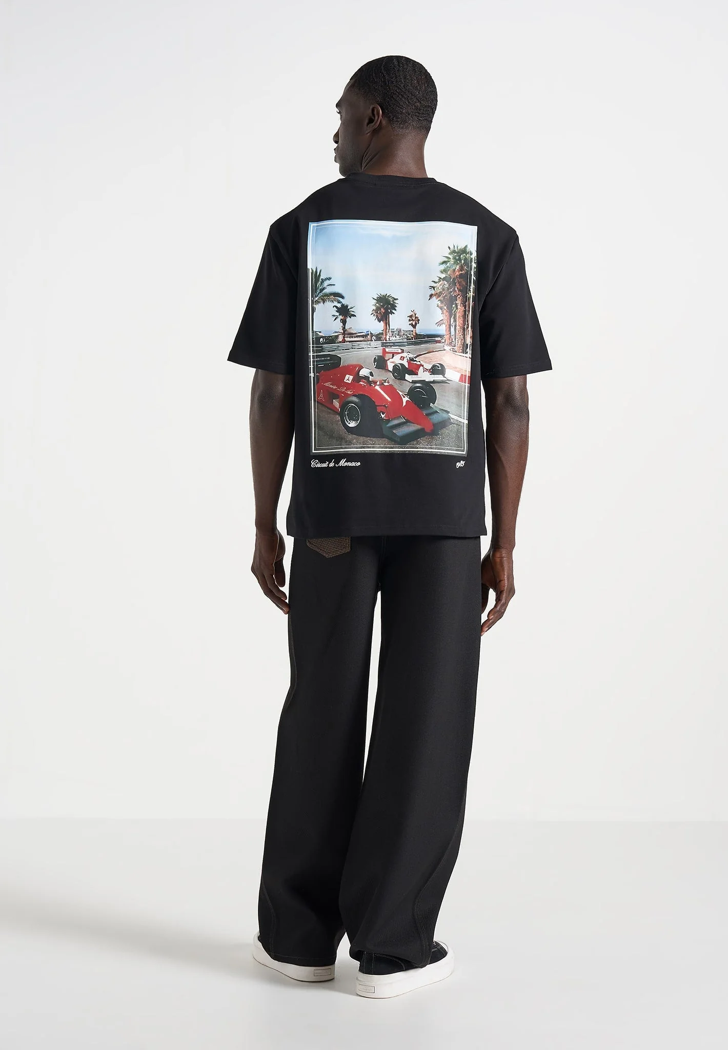 Kian - Circuit De Monaco Cotton T-Shirt - Black