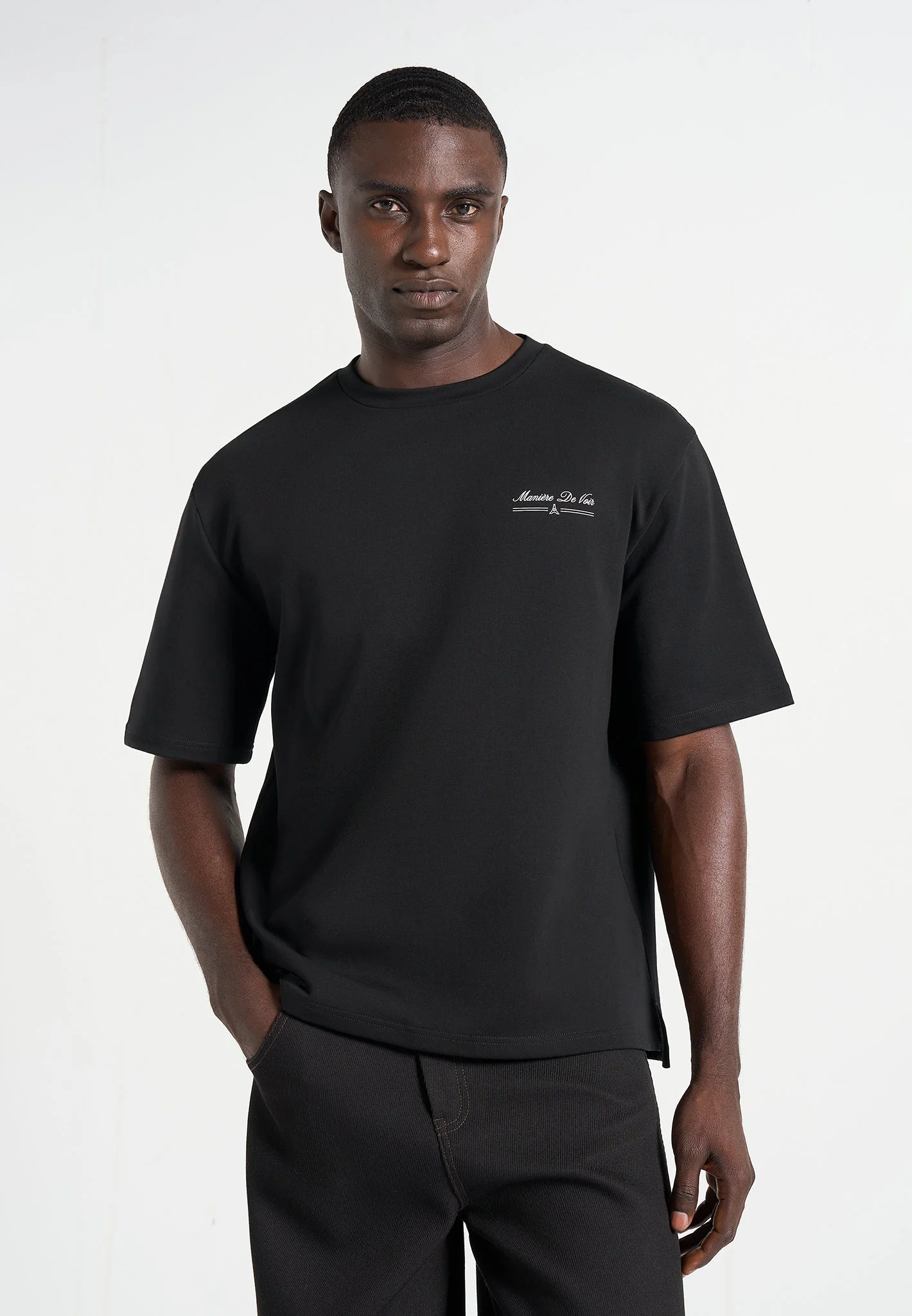 Kian - Circuit De Monaco Cotton T-Shirt - Black - Image 5