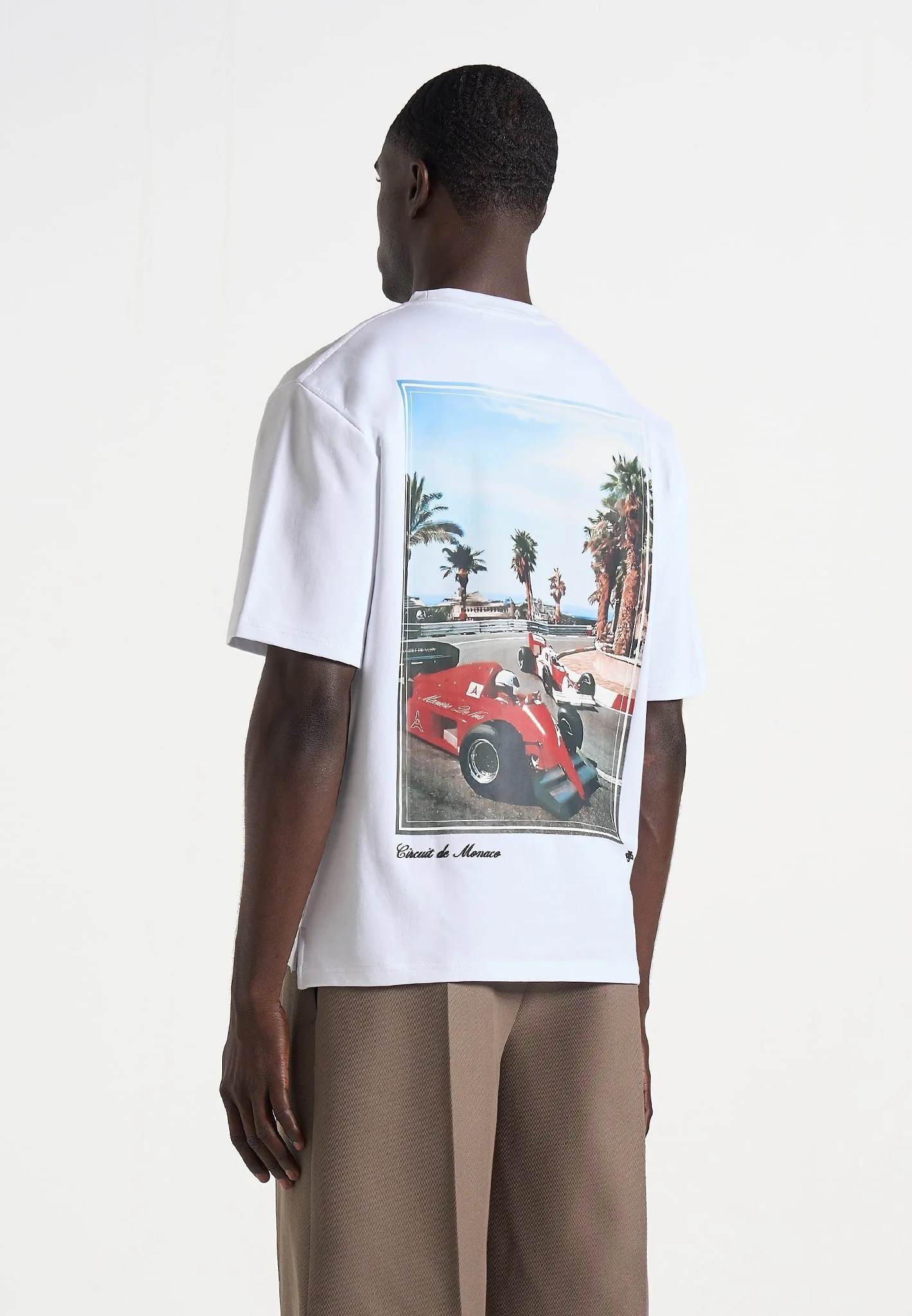 Kian - Circuit De Monaco Cotton T-Shirt - White - Image 3