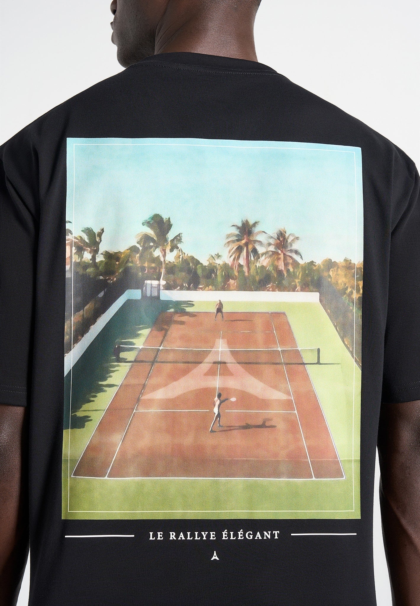 Aaron - Club Saint-Tropez Cotton T-Shirt - Black - Image 5