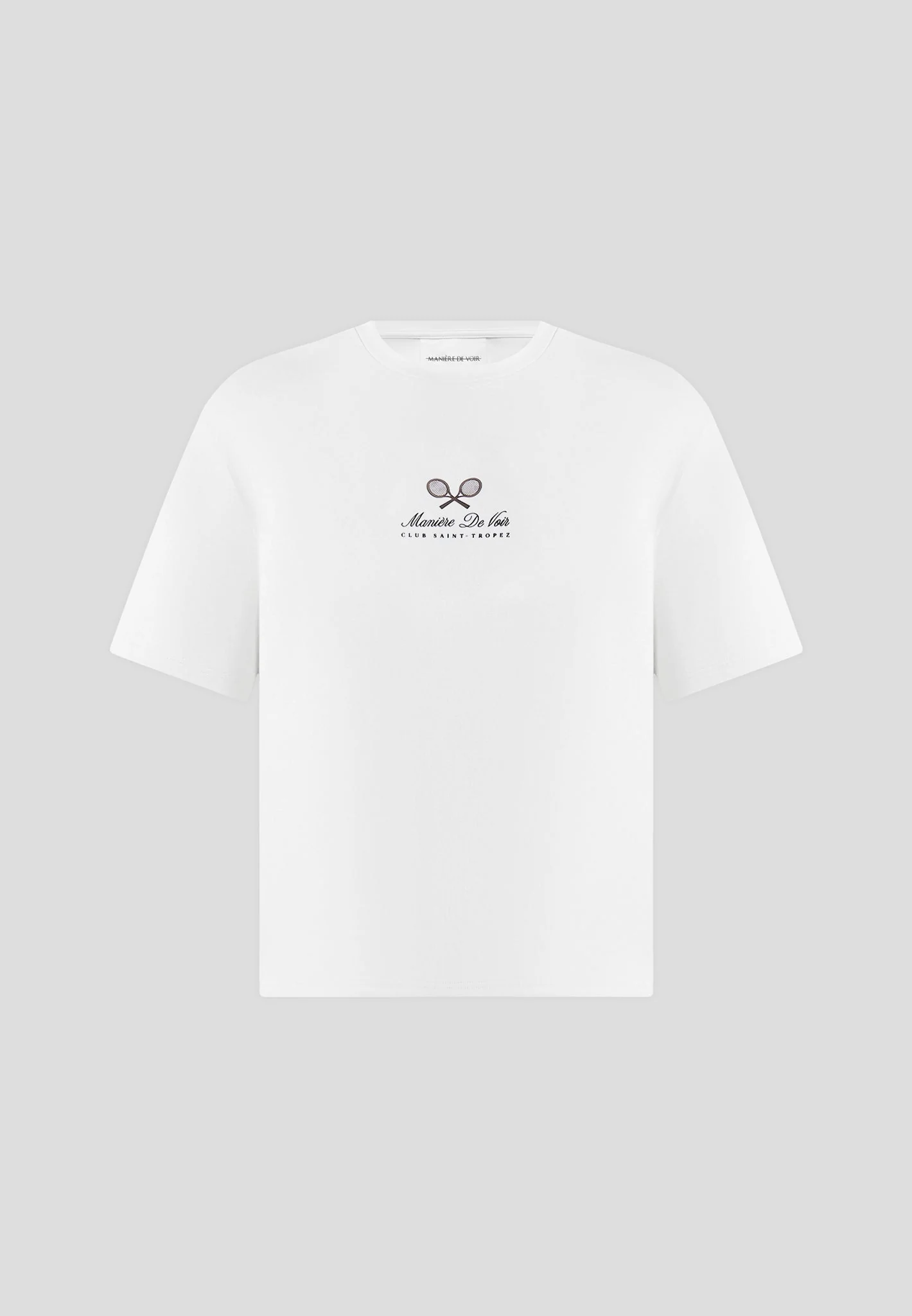 Aaron - Club Saint-Tropez Cotton T-Shirt - White - Image 7