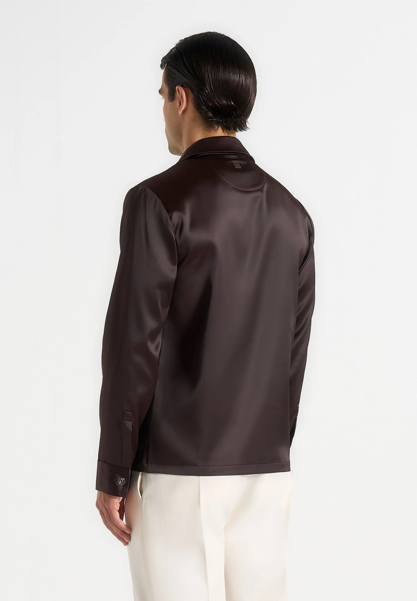 Constant - Satin Shirt - Brown - Image 5