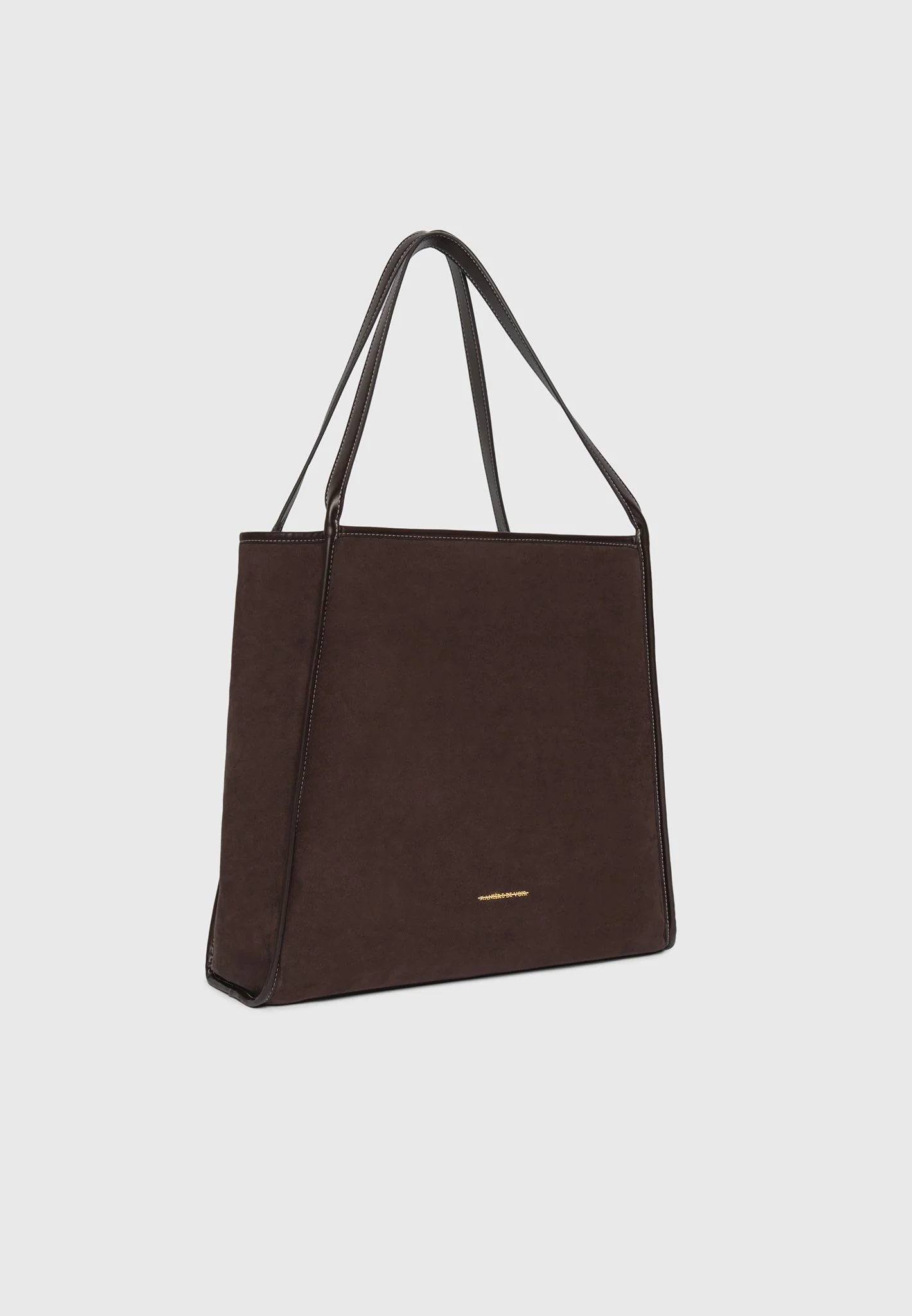 Dakota - Unisex Reversible Leather & Suede Tote Bag - Brown - Image 6