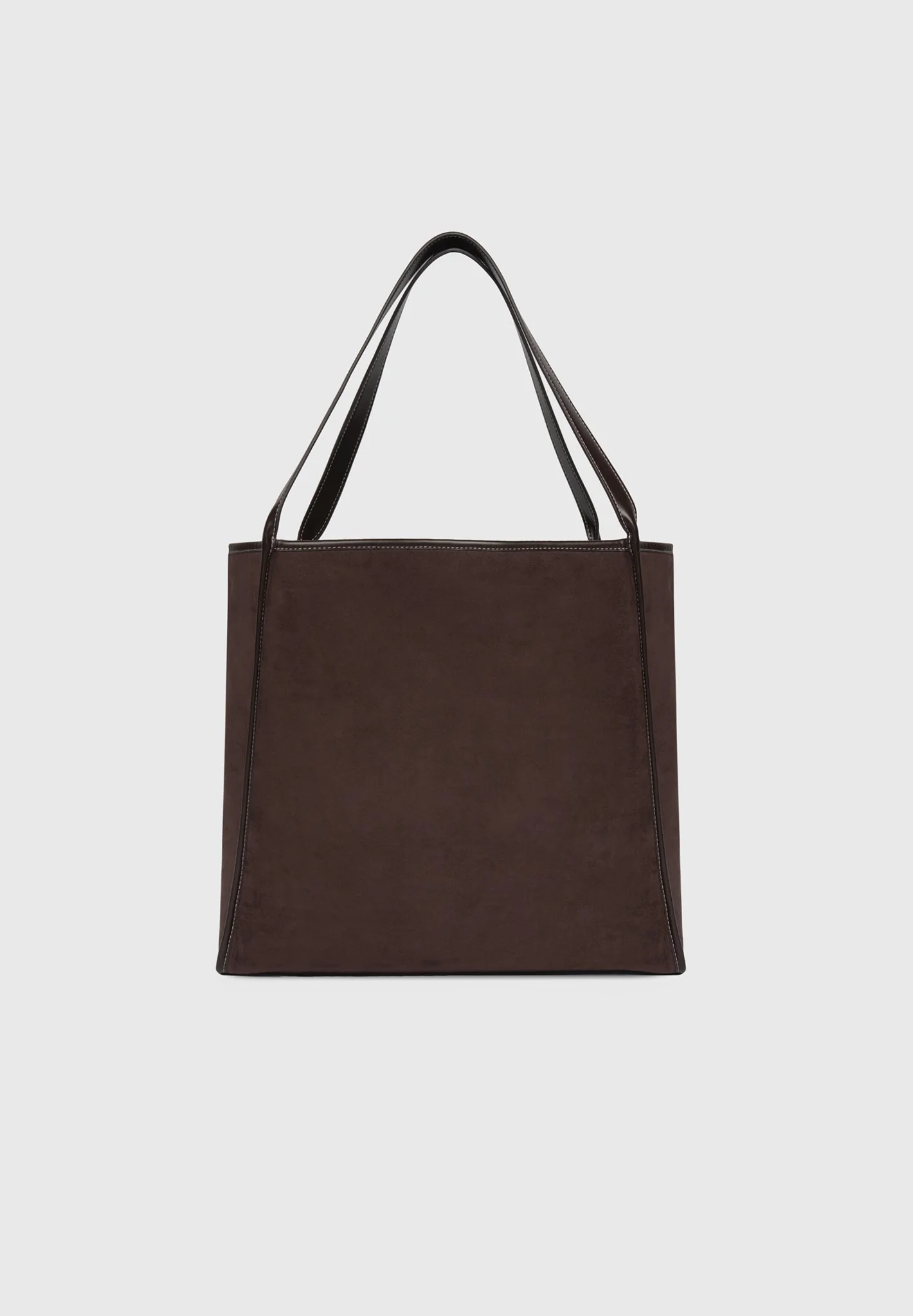 Dakota - Unisex Reversible Leather & Suede Tote Bag - Brown - Image 9