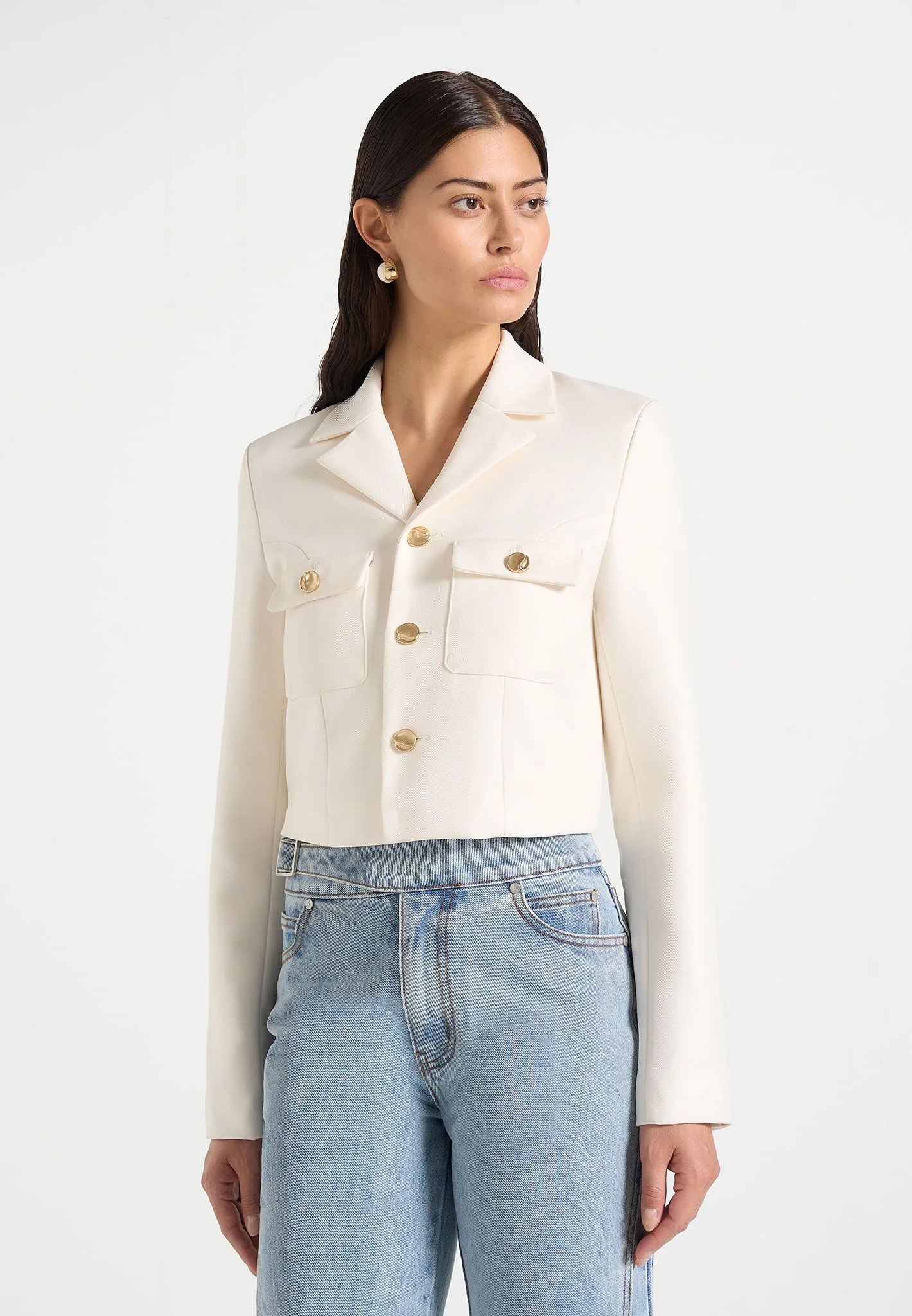 Daphina - Tailored Jacket - Off White