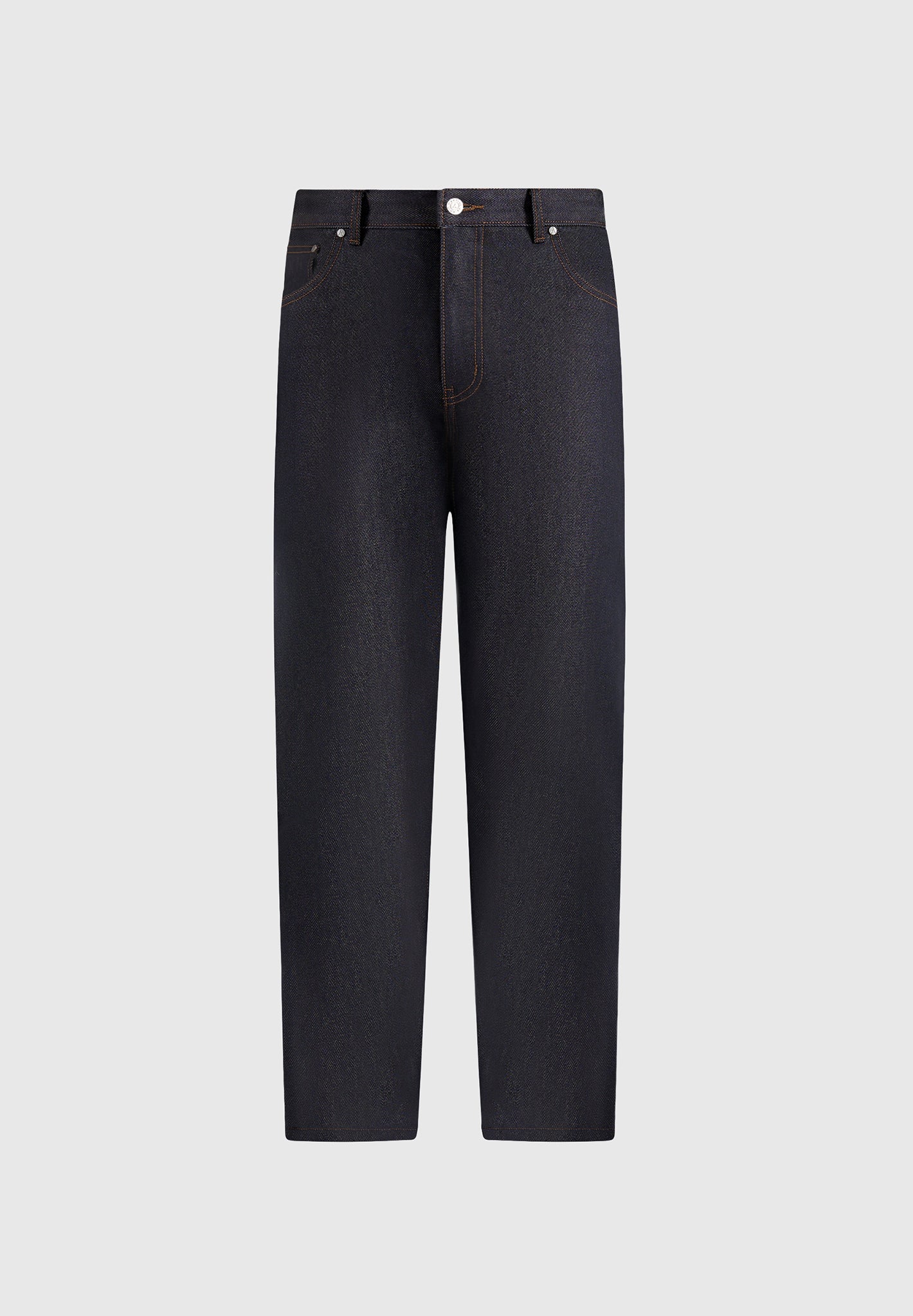 DN001 - Tapered Fit Denim Jeans - Indigo - Image 5