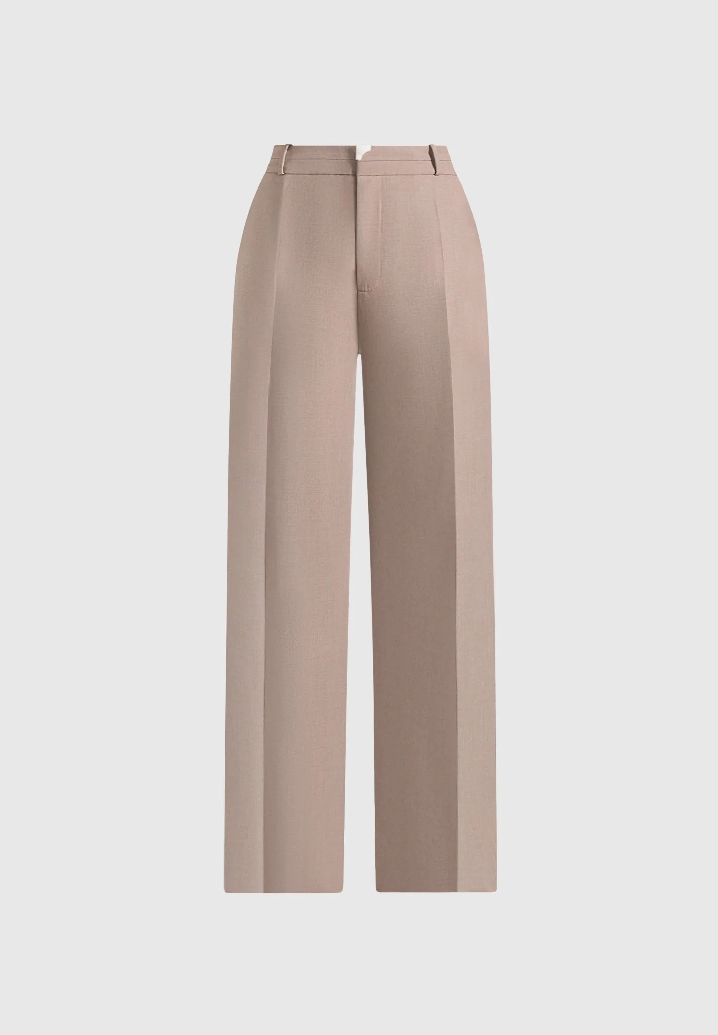 Doria - Tailored Trousers With Waistband Detail - Taupe - Image 6