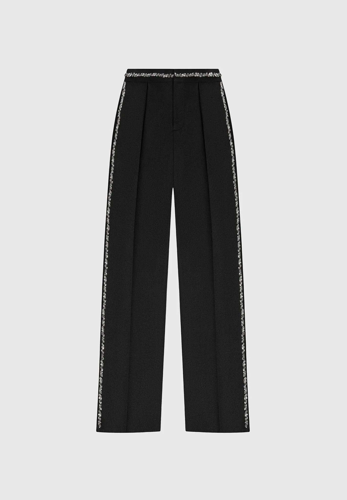 Patricia - Embellished Tailored Trousers - Black - Image 5