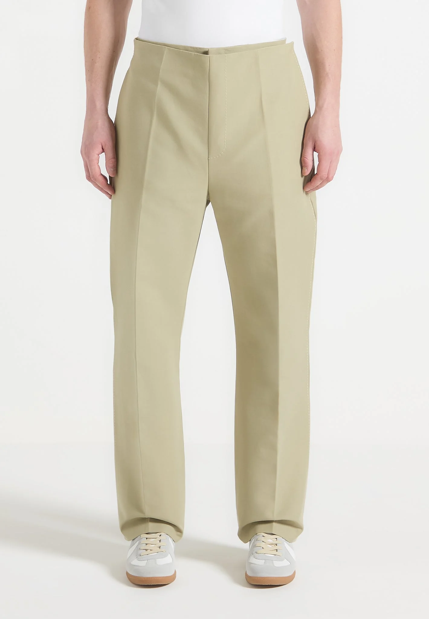 Henri - Foldover Trousers - Sage - Image 6
