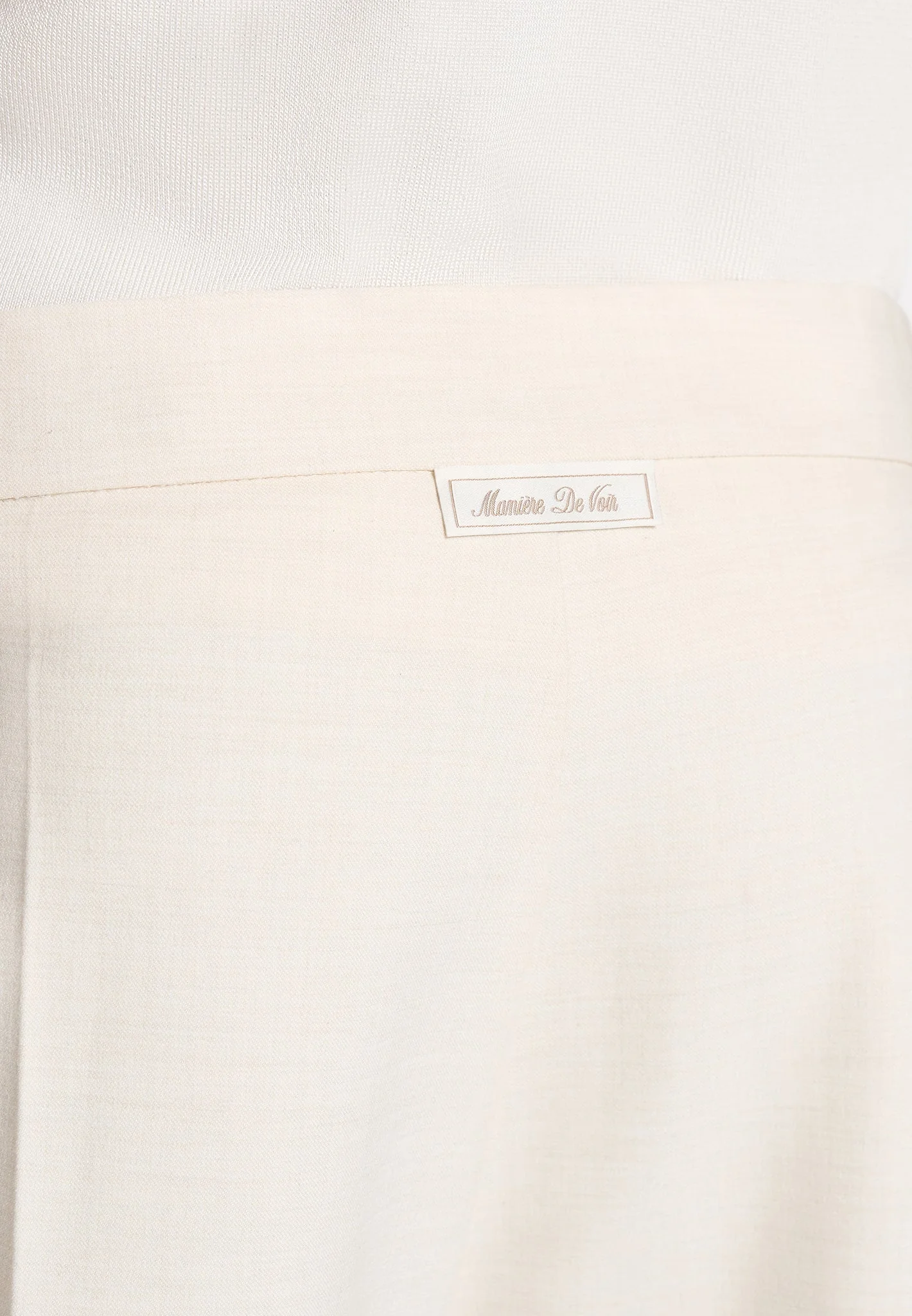 Henri - Foldover Trousers - Cream - Image 5