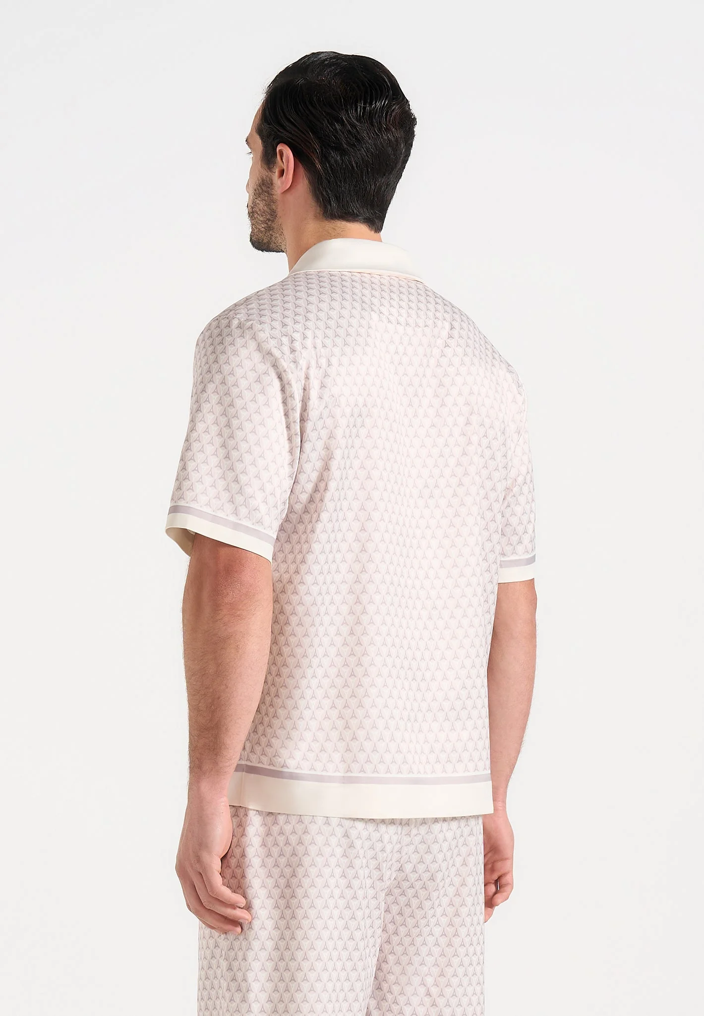 Idriss - Eiffel Monogram Resort Shirt - Cream - Image 4