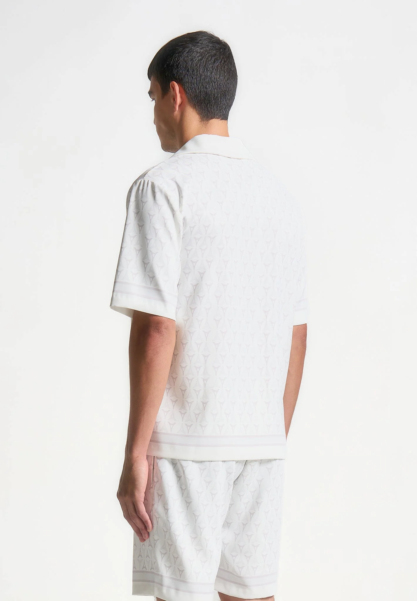 Idriss - Eiffel Monogram Resort Shirt - White - Image 4