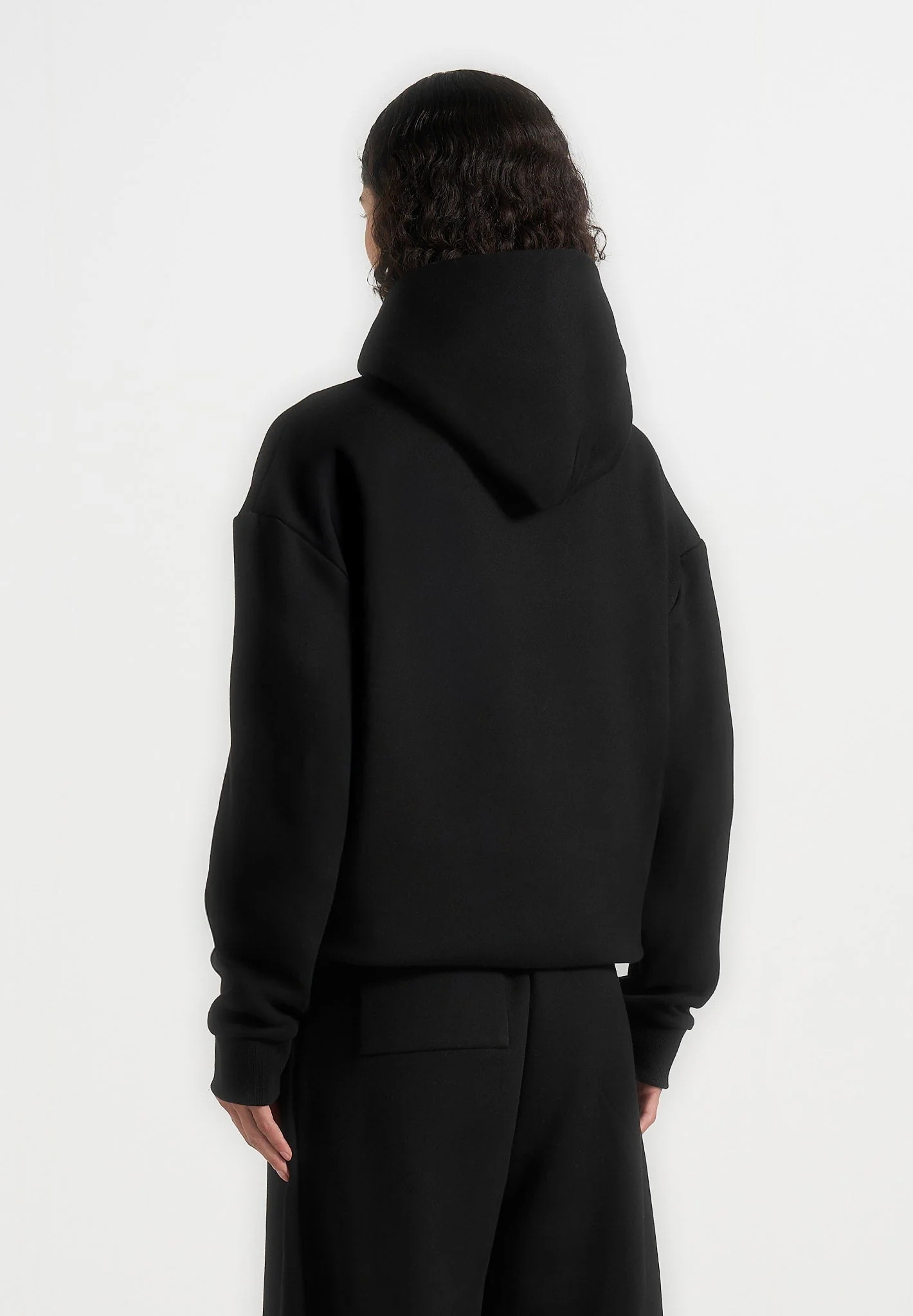 JS001 - Unisex Signature Relaxed Fit Hoodie - Black - Image 9