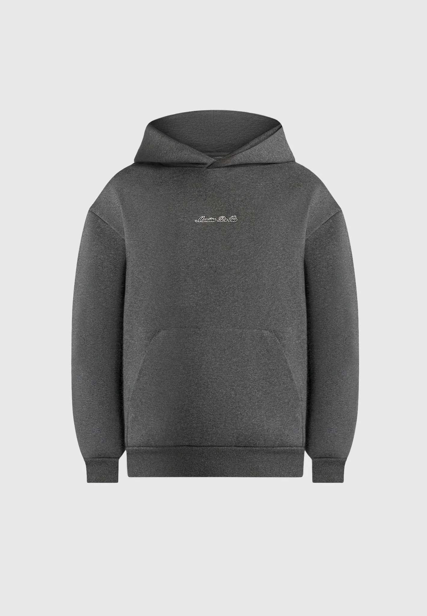 JS001 - Unisex Signature Relaxed Fit Hoodie - Charcoal Grey - Image 3