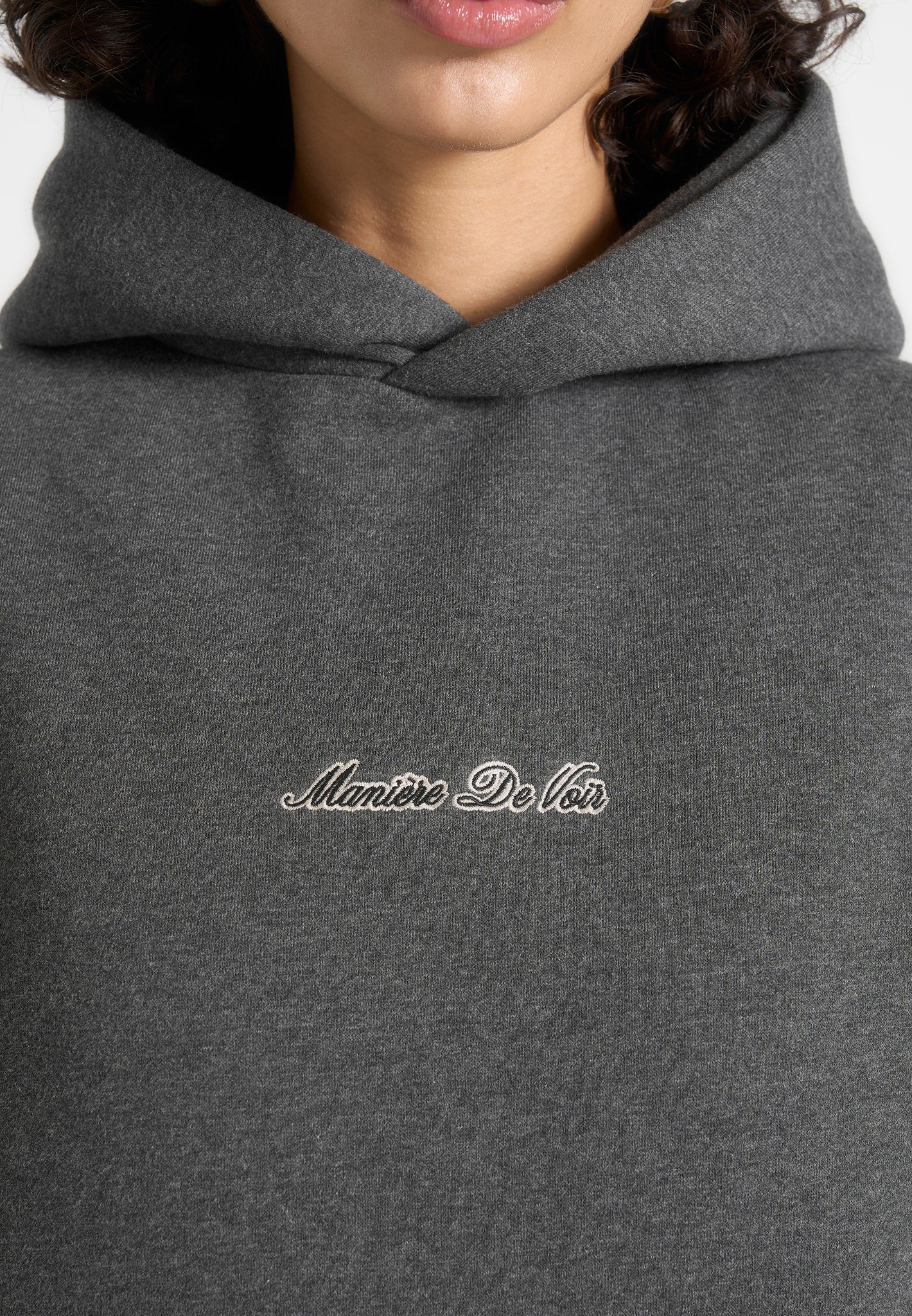 JS001 - Unisex Signature Relaxed Fit Hoodie - Charcoal Grey - Image 6