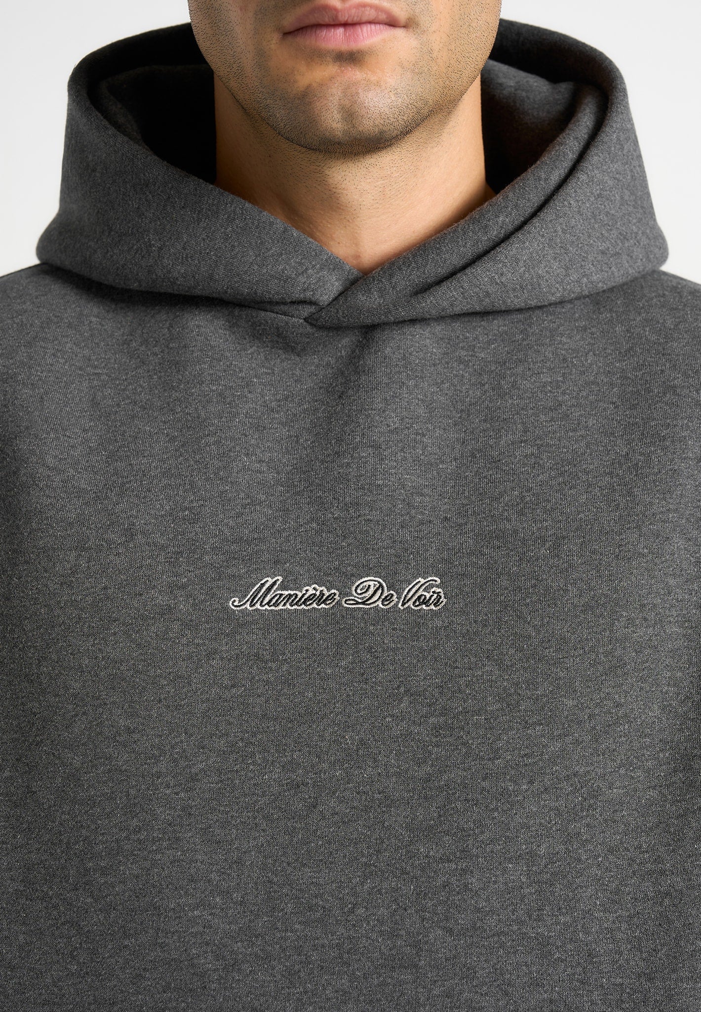 JS001 - Unisex Signature Relaxed Fit Hoodie - Charcoal Grey - Image 7