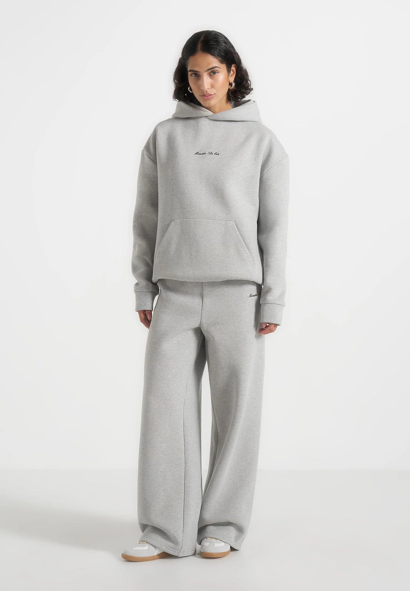 JS001 - Unisex Signature Relaxed Fit Hoodie - Grey Marl