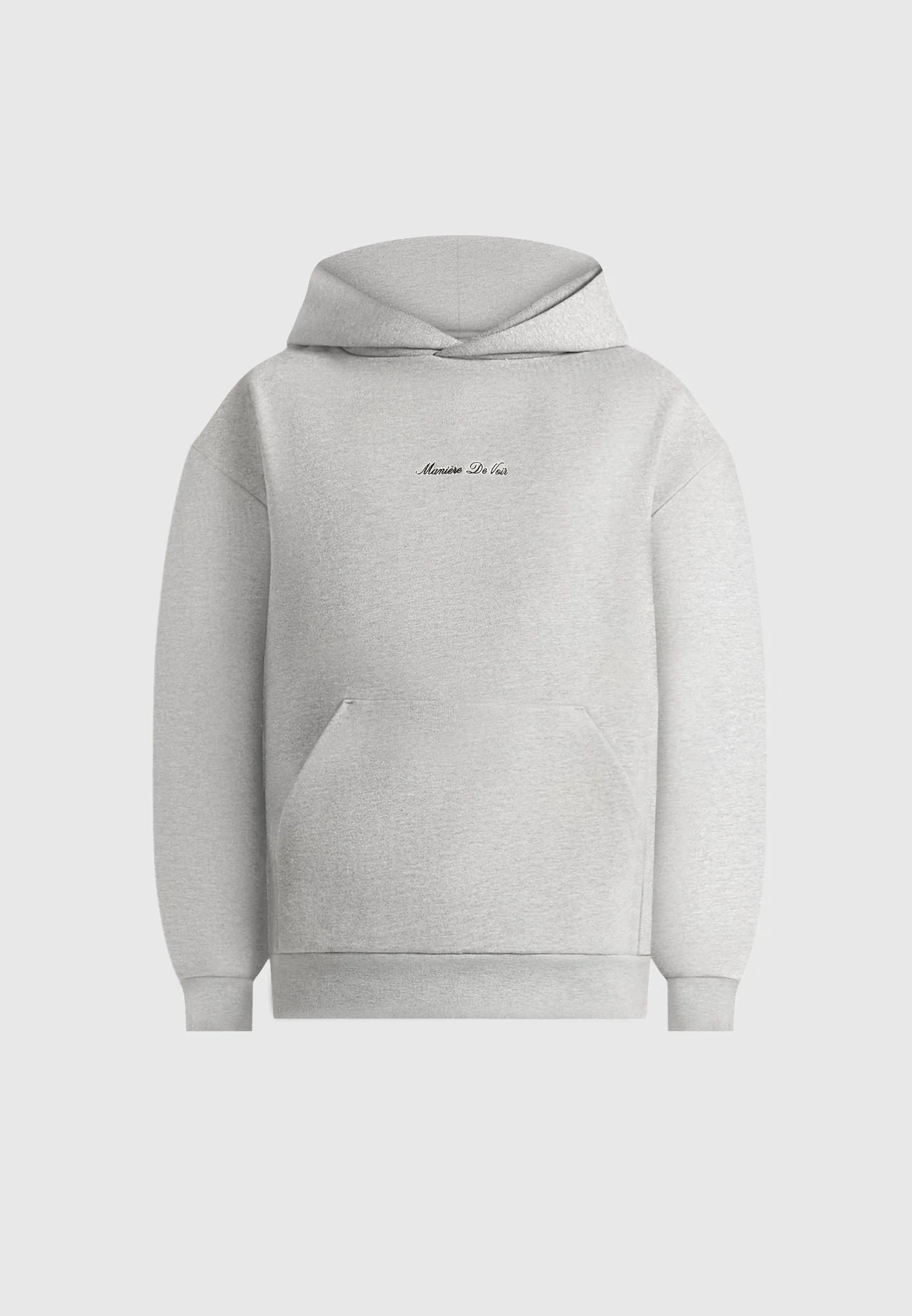 JS001 - Unisex Signature Relaxed Fit Hoodie - Grey Marl - Image 3