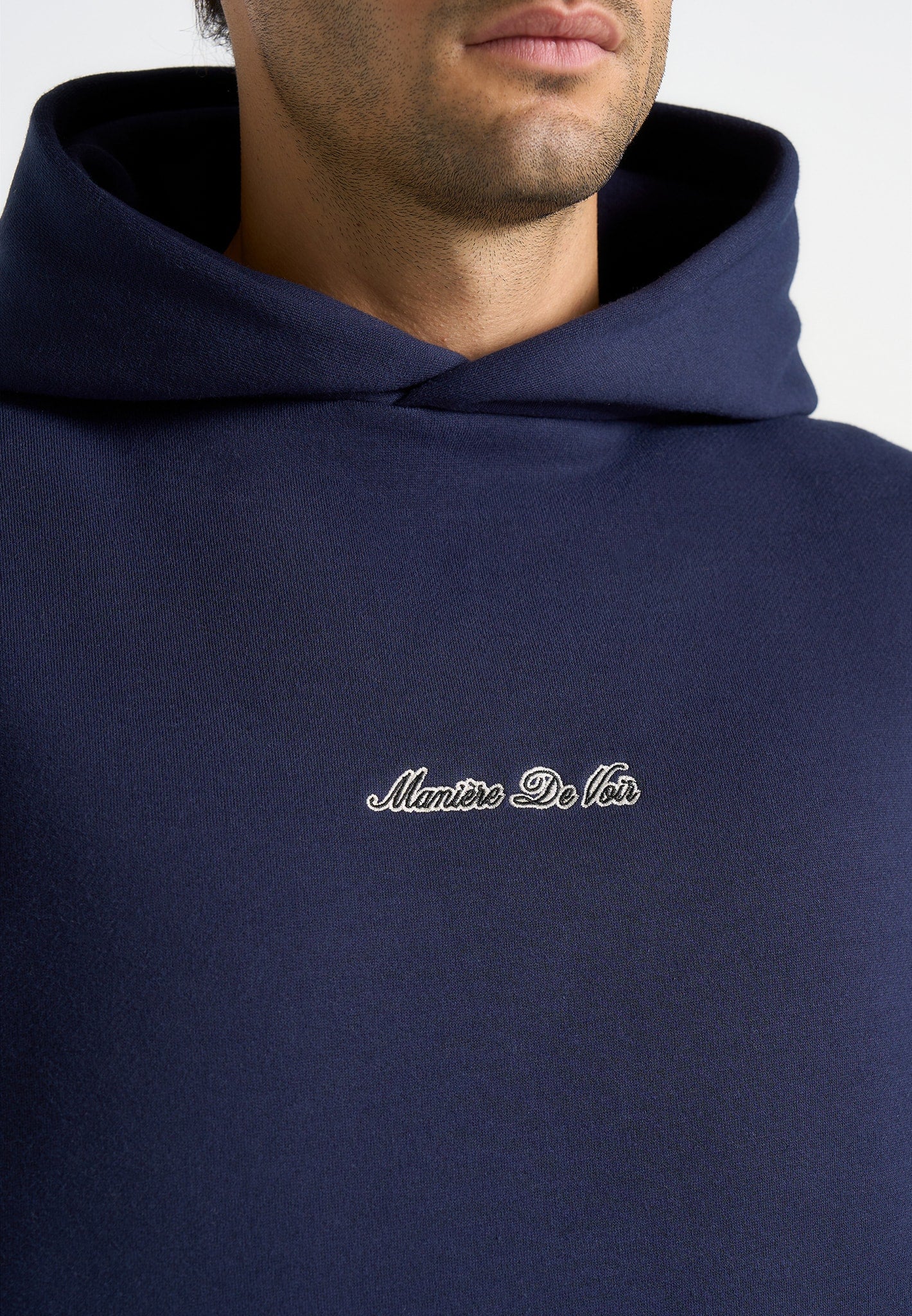 JS001 - Unisex Signature Relaxed Fit Hoodie - Navy - Image 7