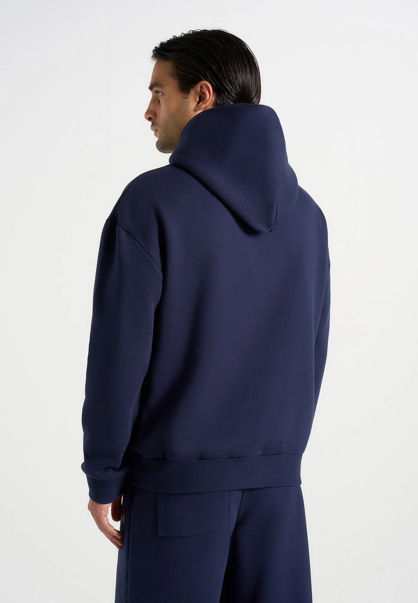 JS001 - Unisex Signature Relaxed Fit Hoodie - Navy - Image 8