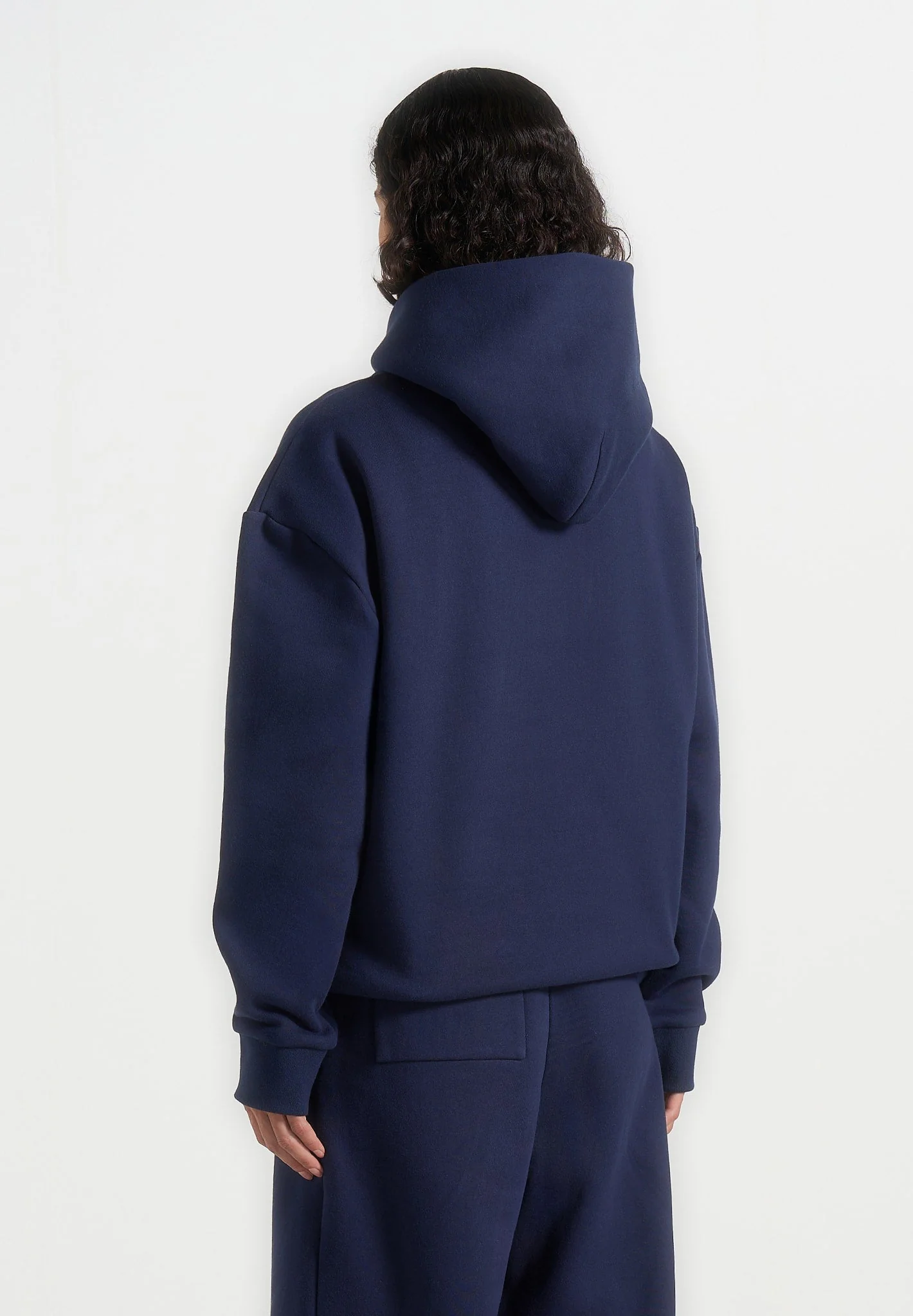 JS001 - Unisex Signature Relaxed Fit Hoodie - Navy - Image 9