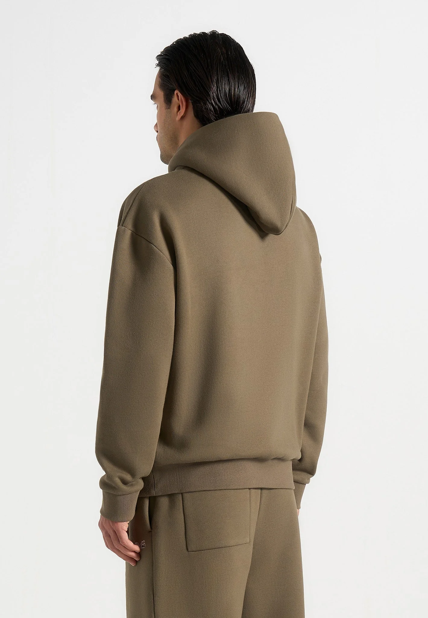 JS001 - Unisex Signature Relaxed Fit Hoodie - Olive - Image 11