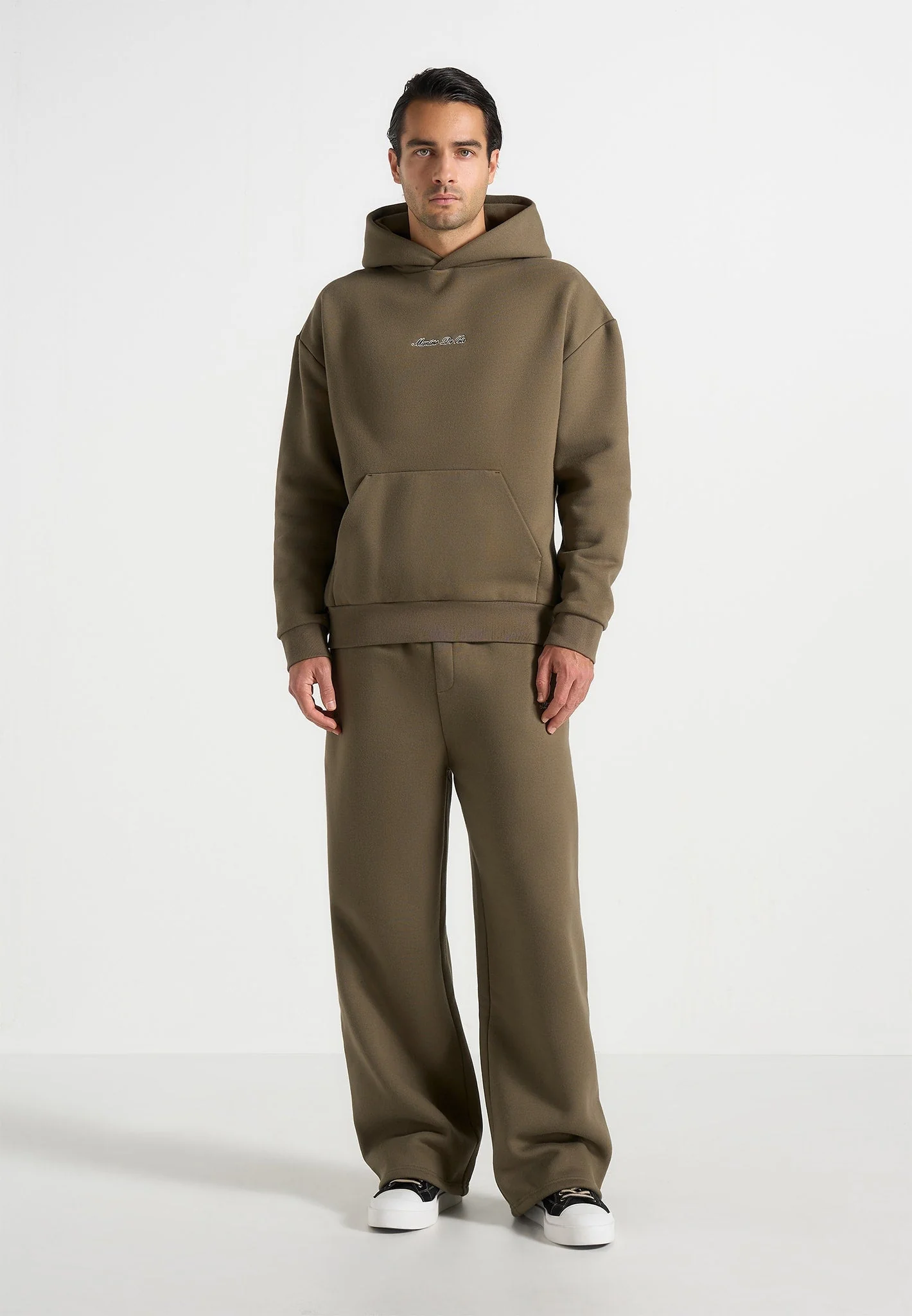 JS001 - Unisex Signature Relaxed Fit Hoodie - Olive - Image 2