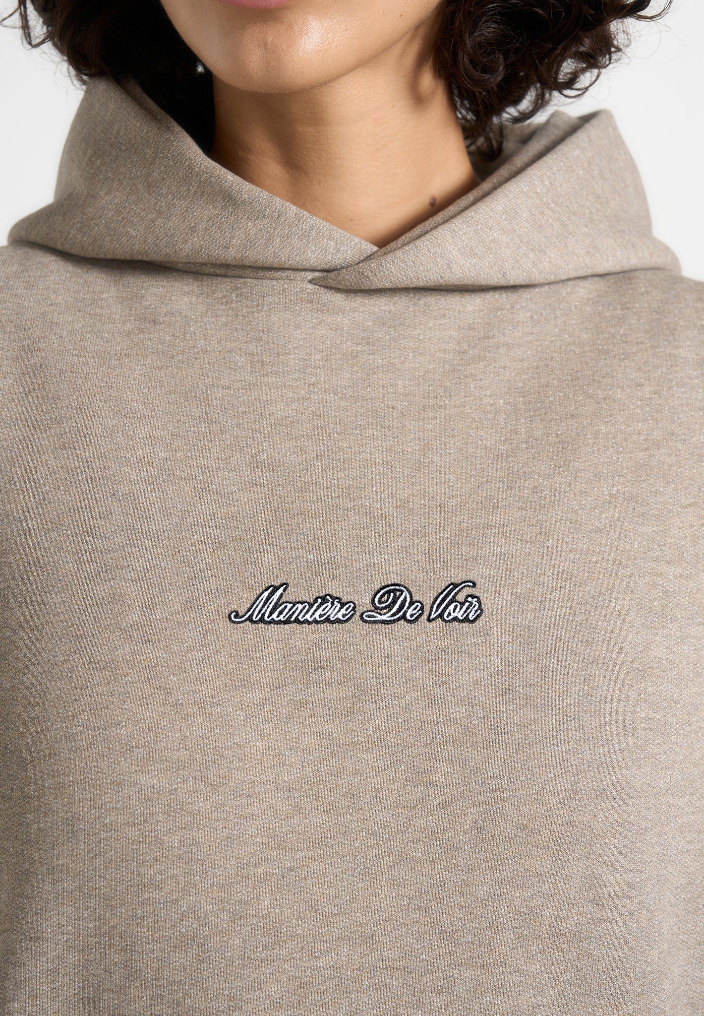 JS001 - Unisex Signature Relaxed Fit Hoodie - Taupe - Image 4