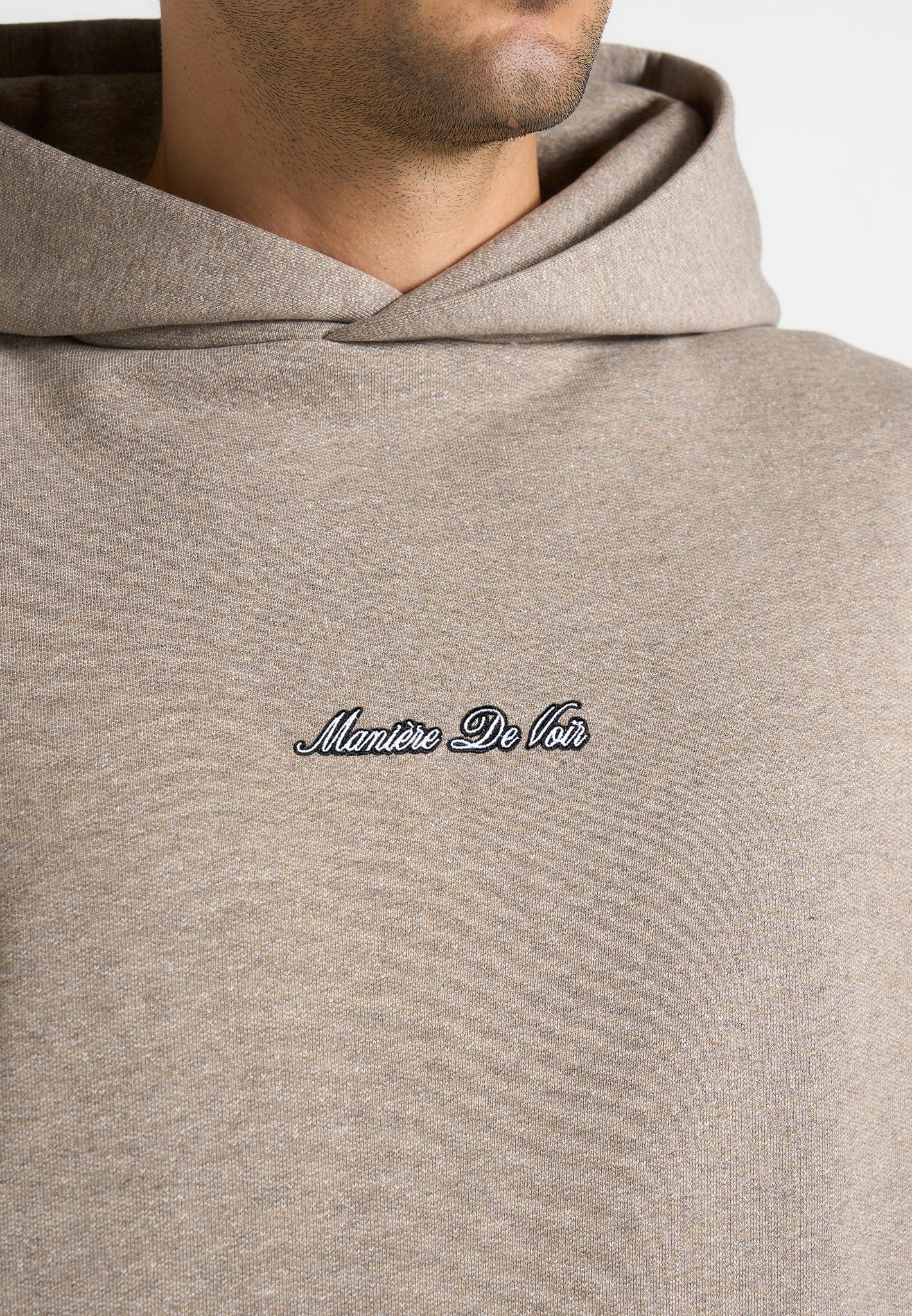 JS001 - Unisex Signature Relaxed Fit Hoodie - Taupe - Image 5