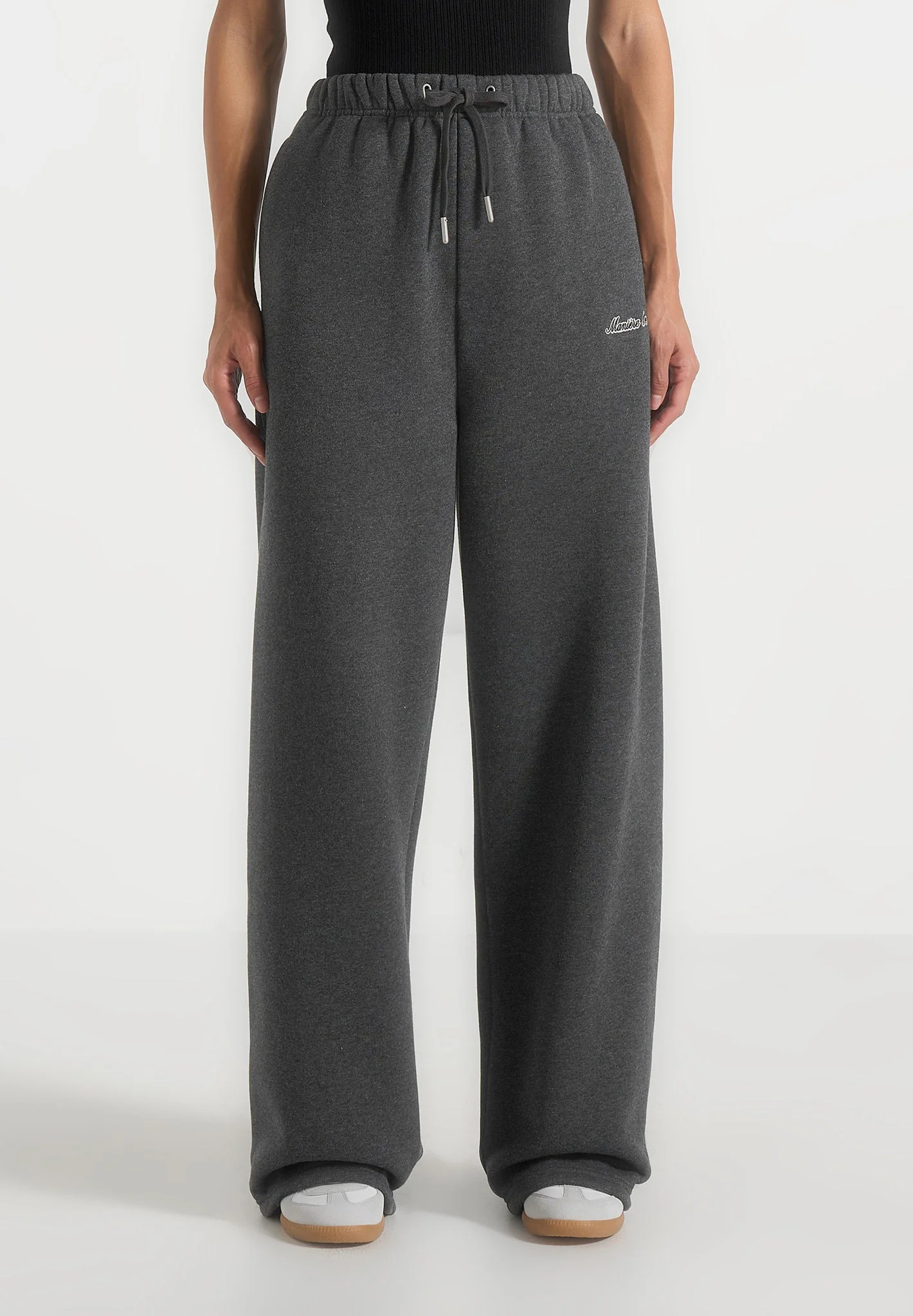 JS003 - Unisex Signature Wide Leg Sweatpants - Charcoal Grey - Image 10