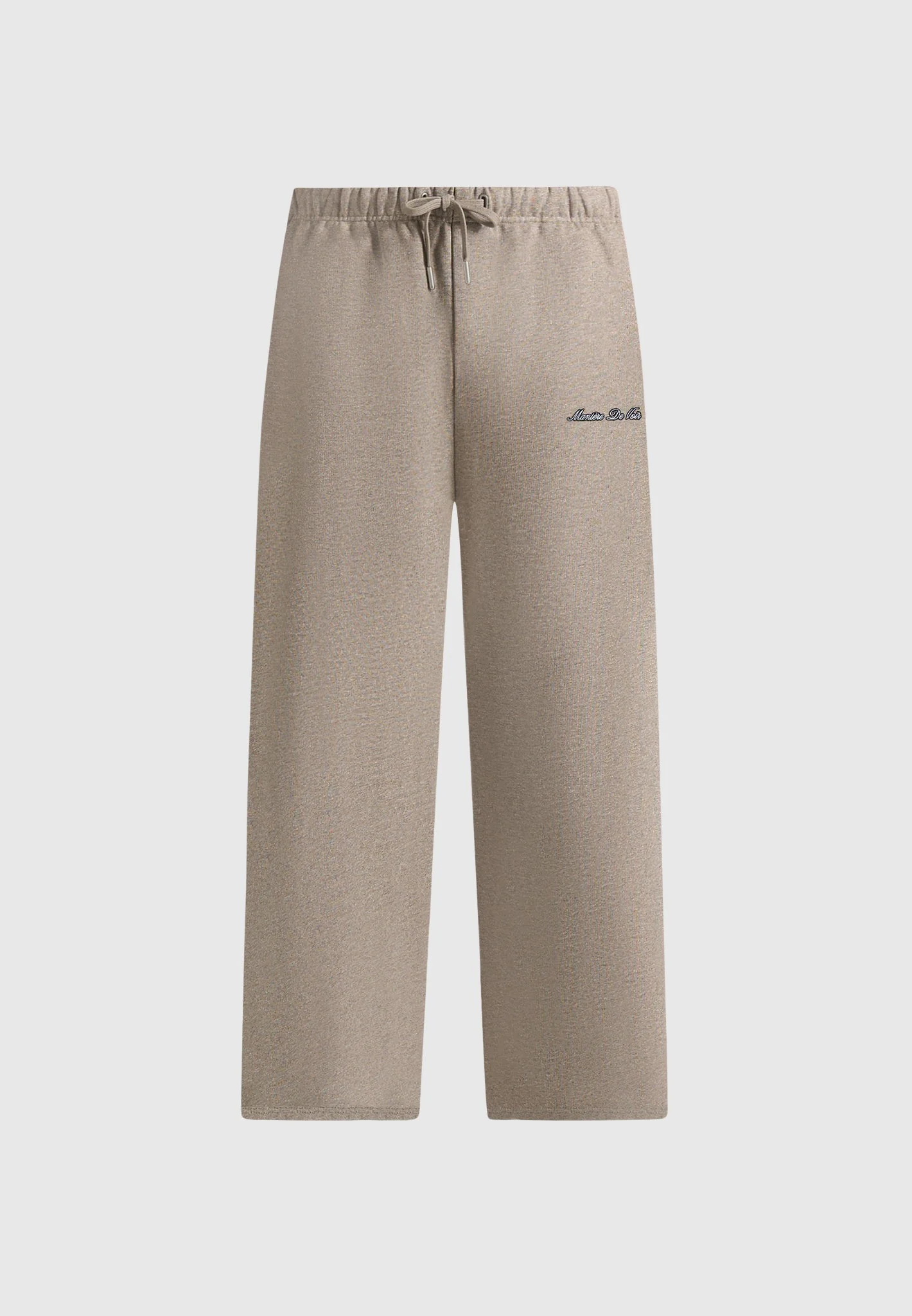JS003 - Unisex Signature Wide Leg Sweatpants - Taupe - Image 3