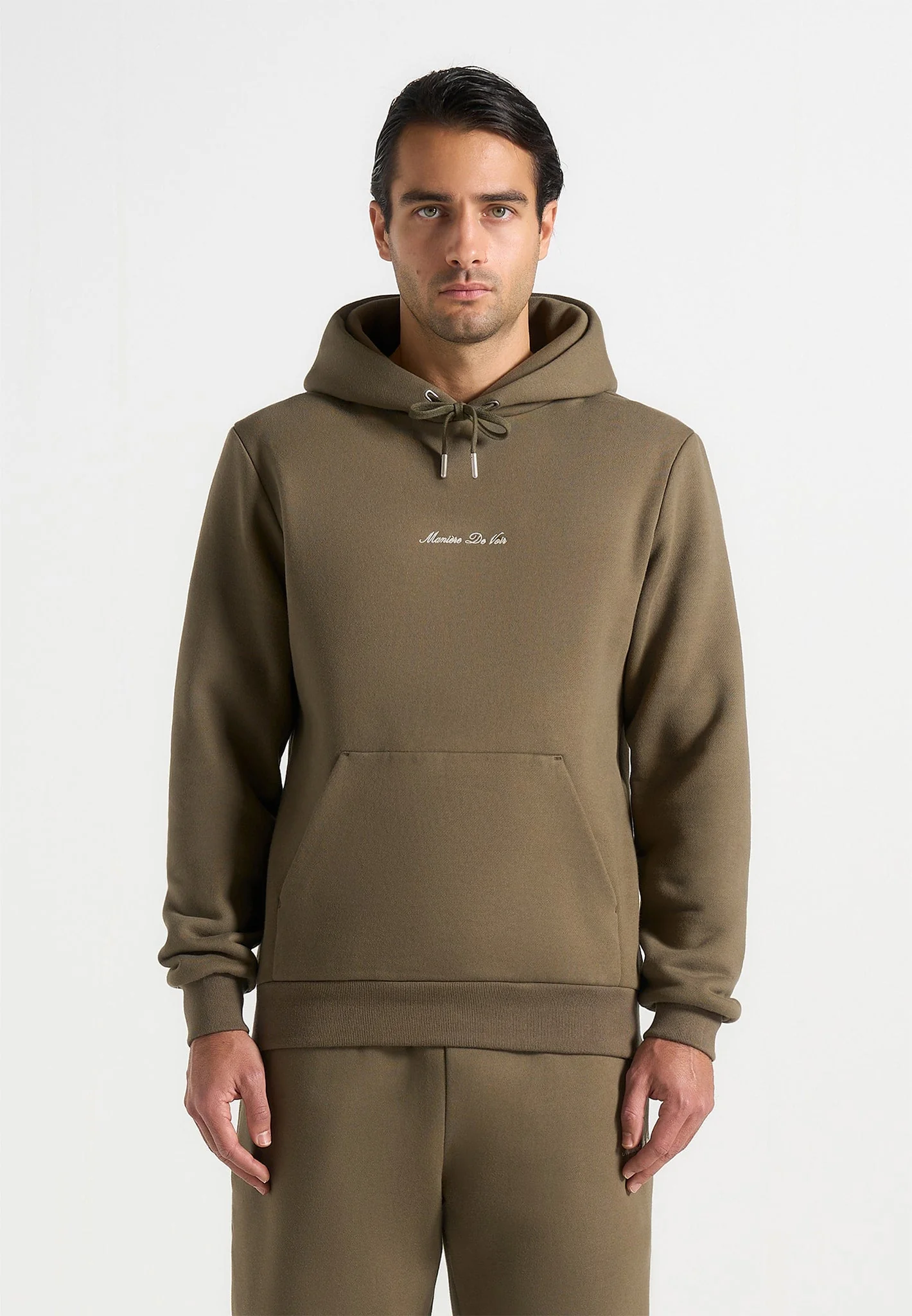 JS004 - Signature Regular Fit Hoodie - Olive - Image 6