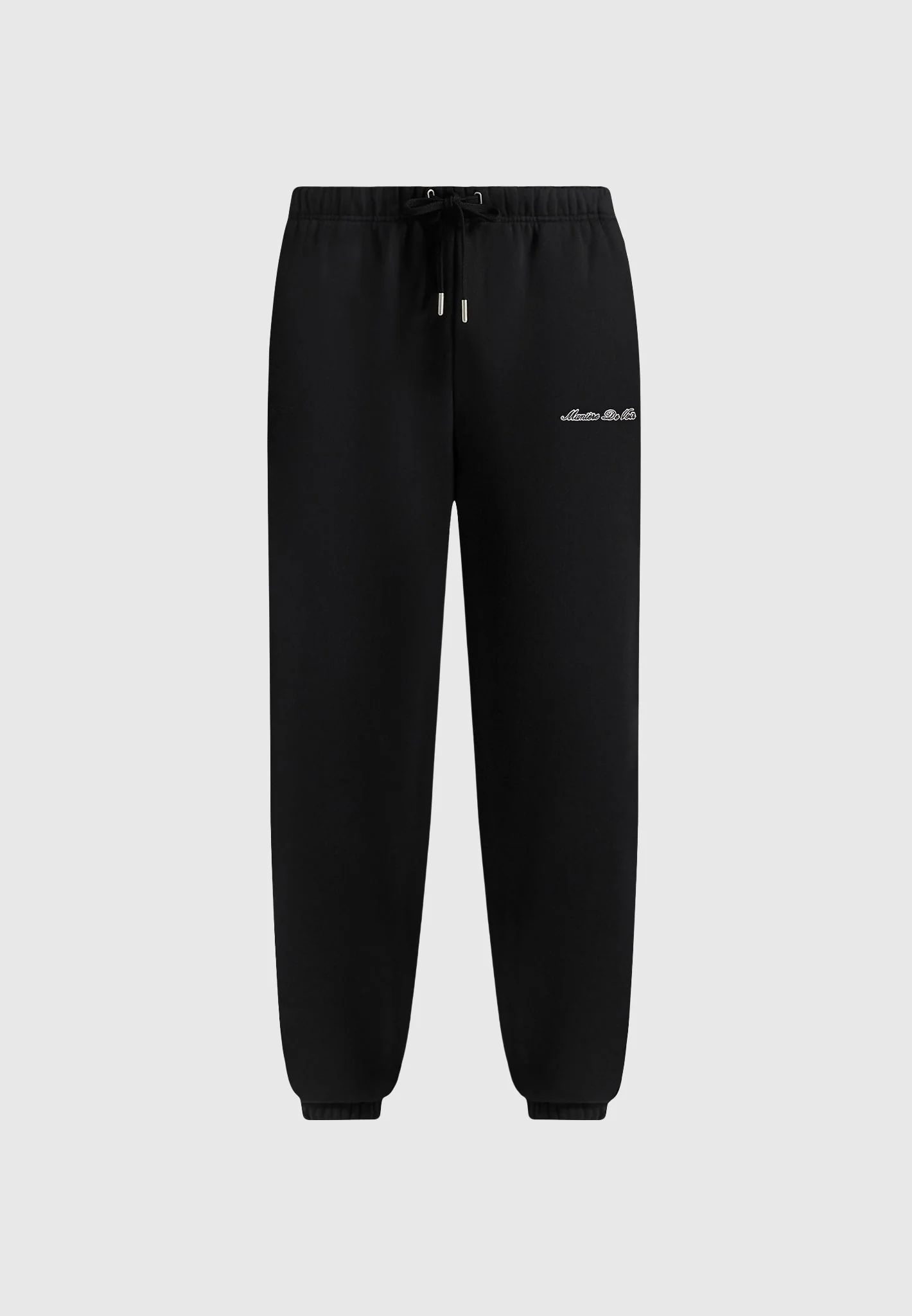 JS005 - Signature Regular Fit Cuffed Sweatpants - Black - Image 2